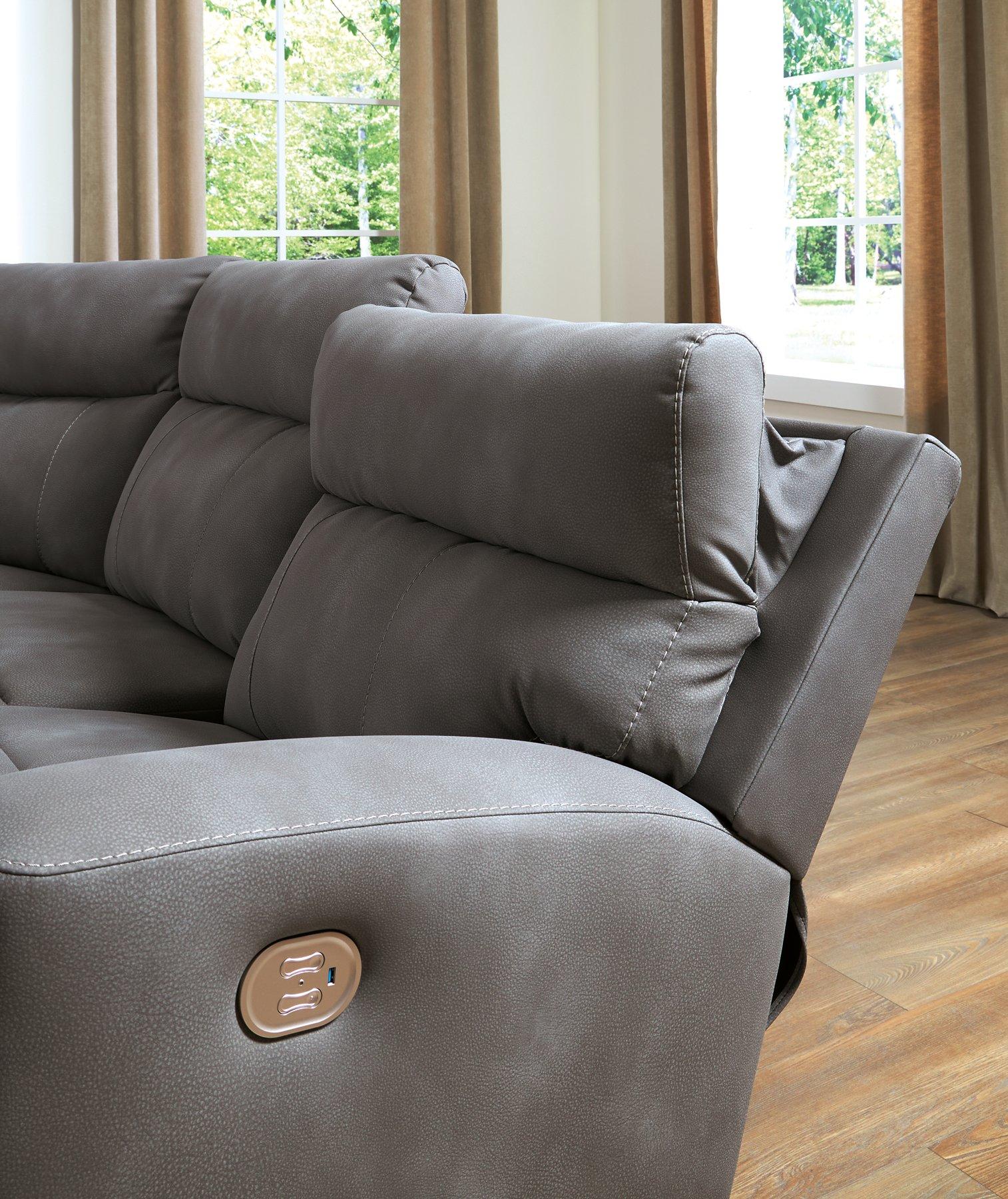 Next-Gen DuraPella Power Reclining Sectional Loveseat - Image 4