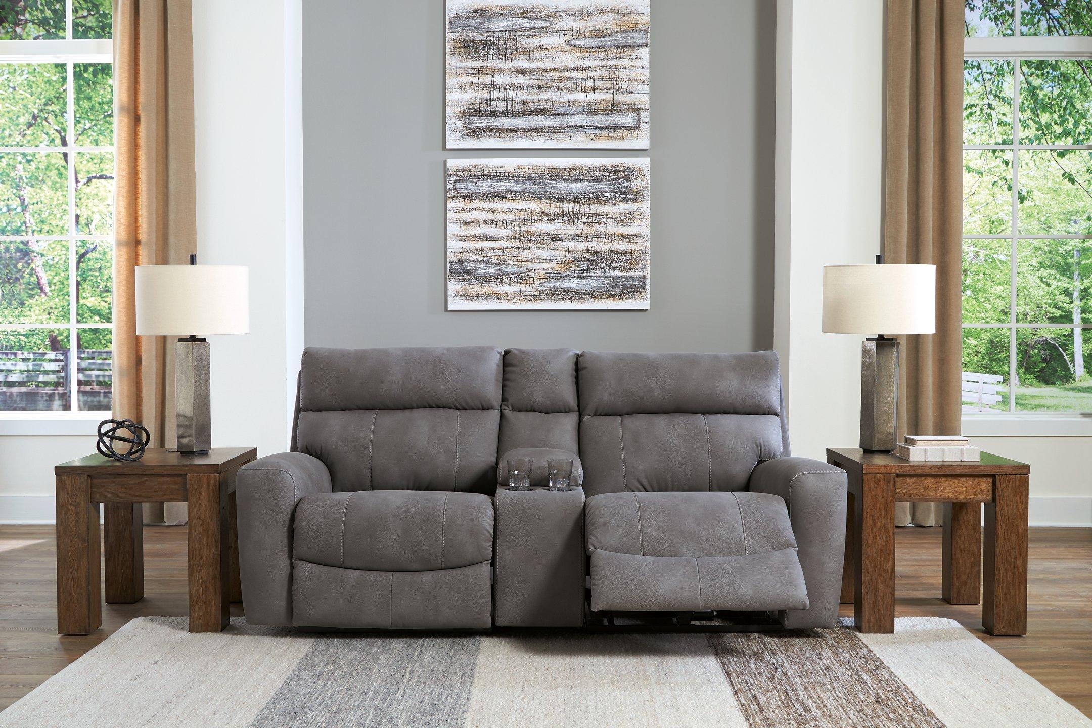 Next-Gen DuraPella Power Reclining Sectional Loveseat with Console - Image 10