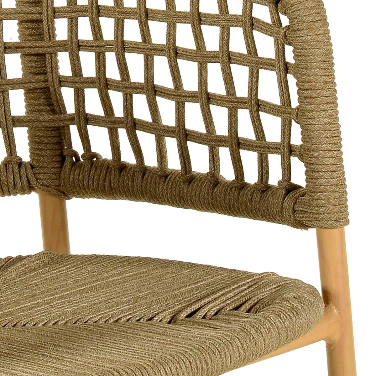 Niel Natural Oak Finish Outdoor Dining Chair - Image 5