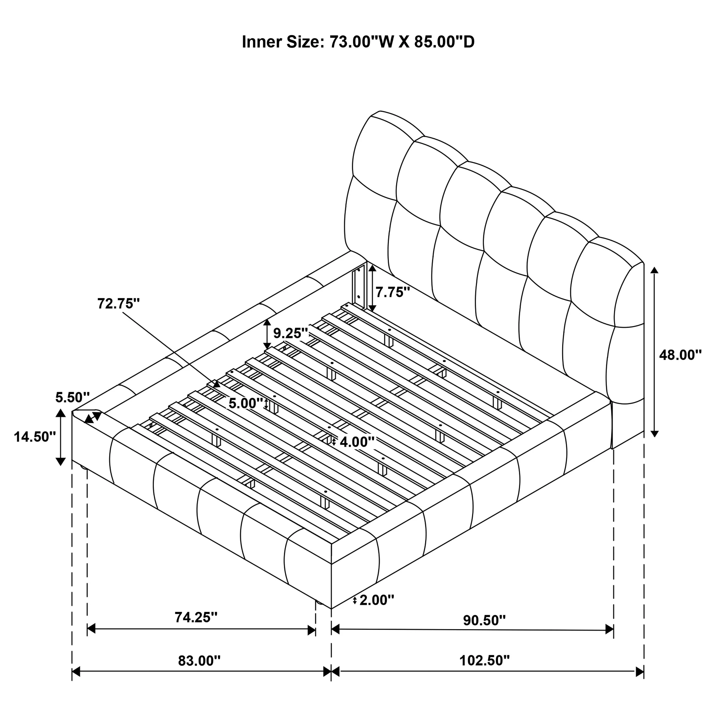 Nollet Panel Platform Bed - Image 27