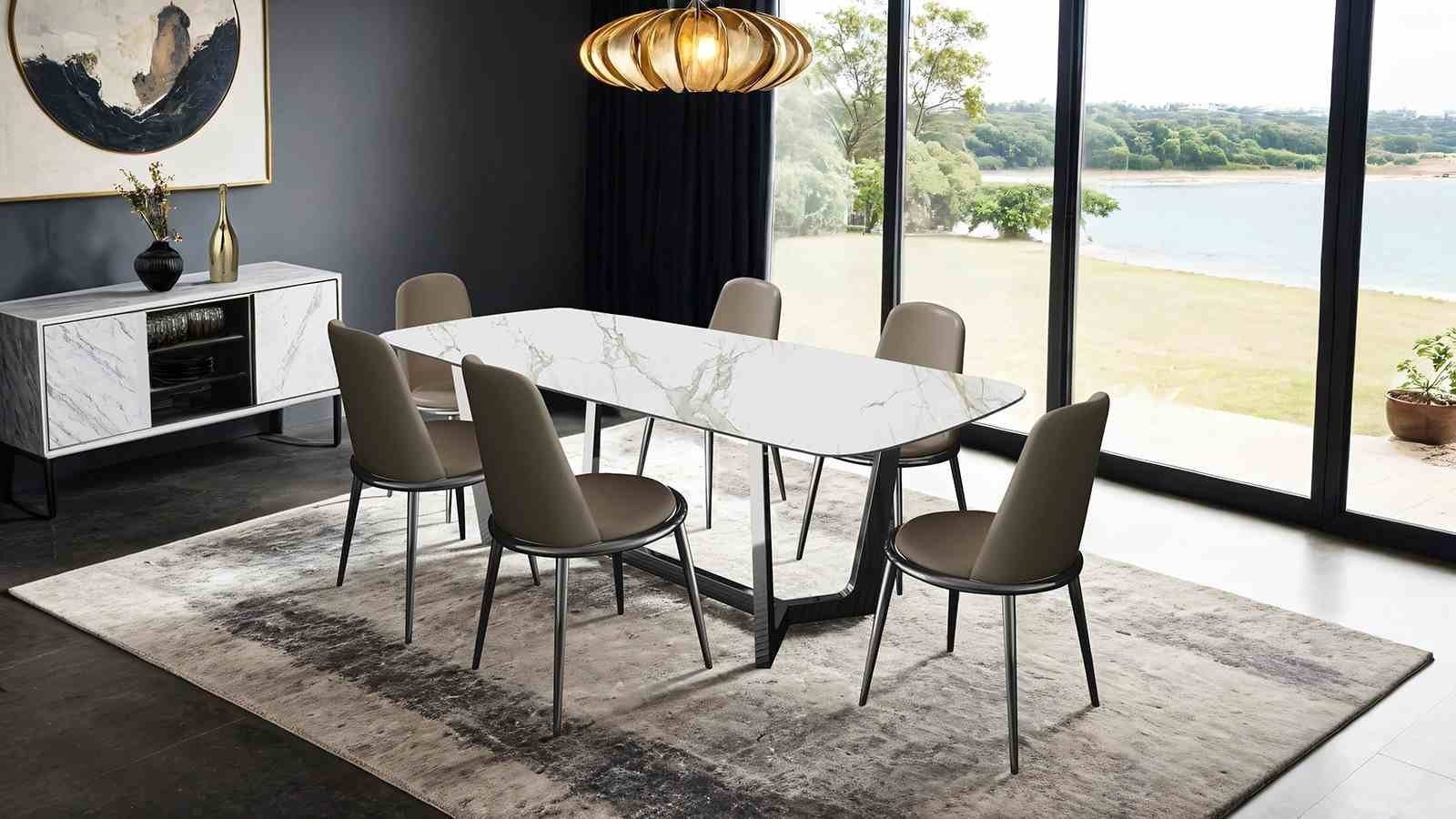 Norelli Side Chair (2/CTN), Silver/Taupe - Image 2