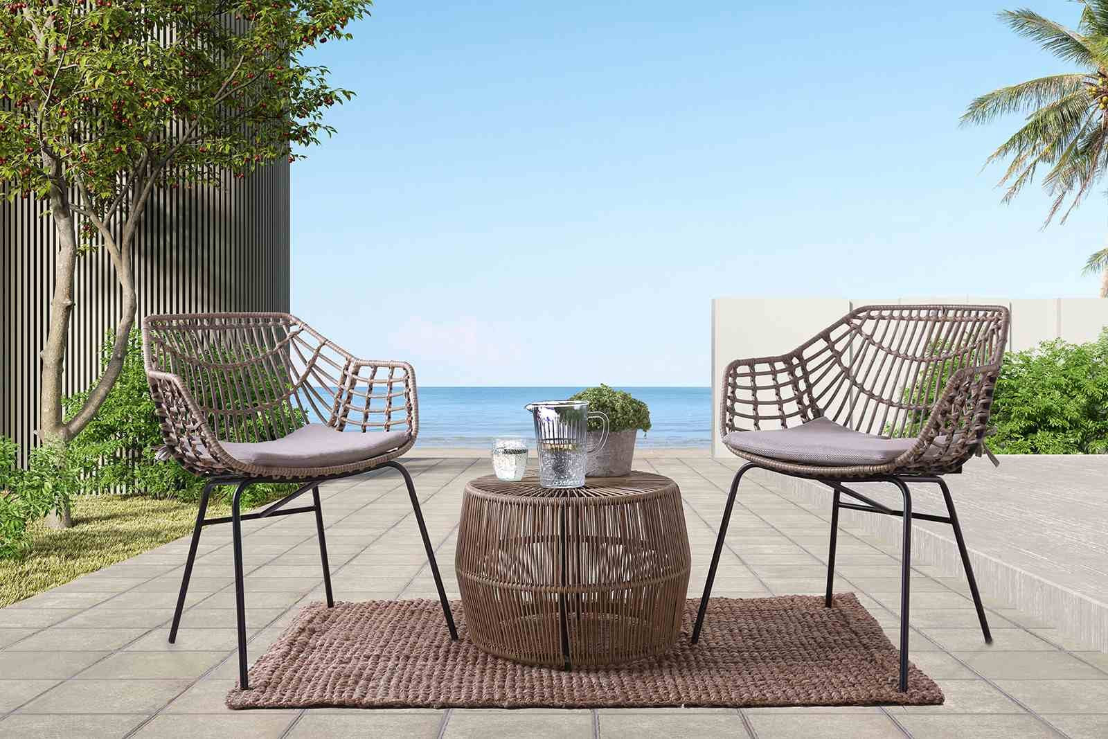 Nya Patio Chair (2/CTN), Natural - Image 2