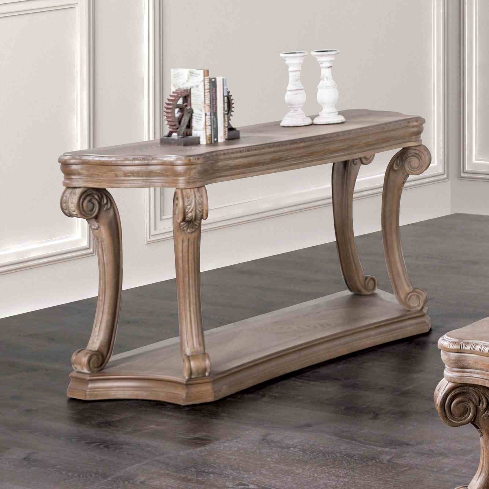 Oakway Sofa Table, Weathered Oak