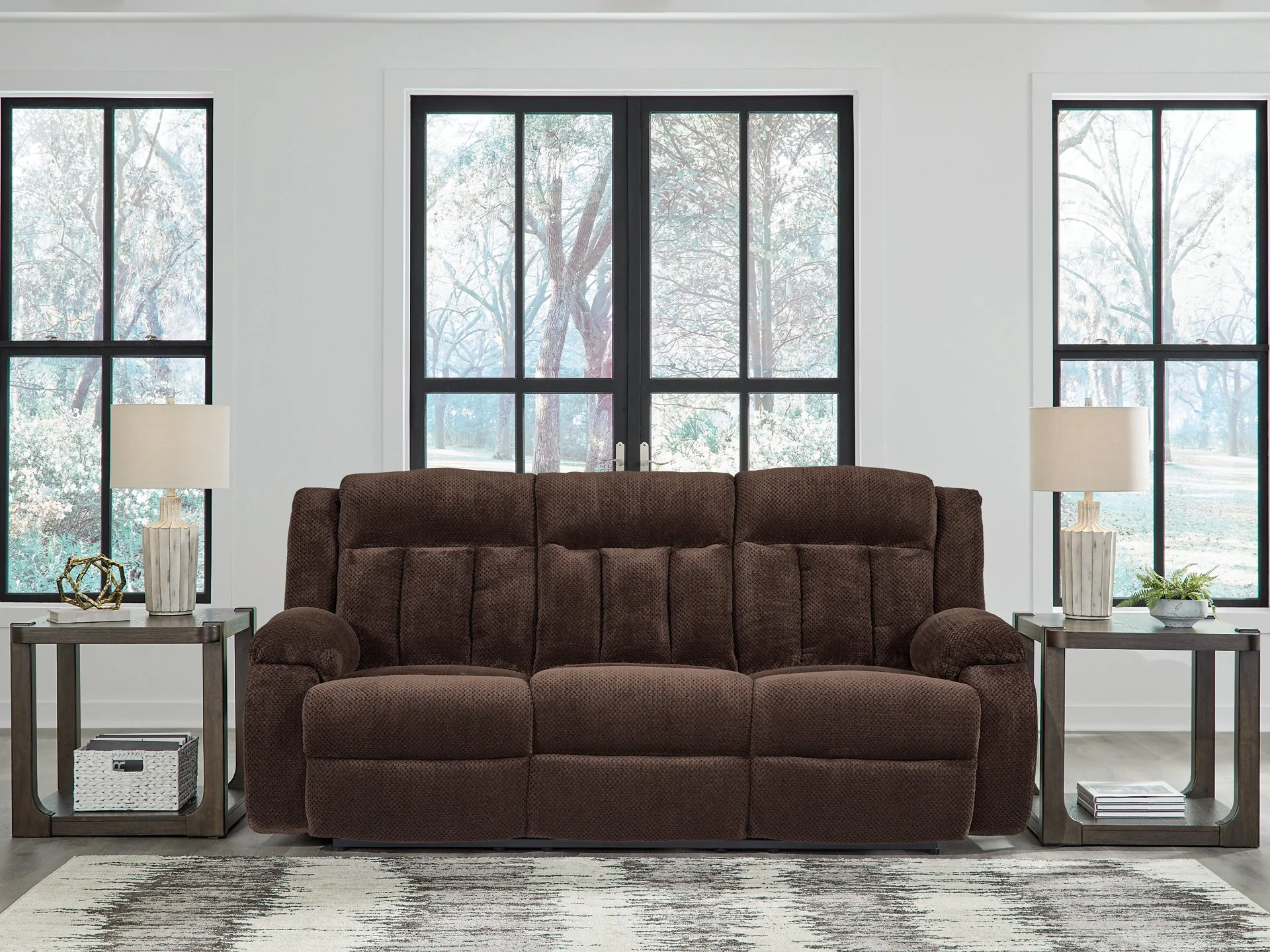 Observation Power Reclining Sofa with Drop Down Table - Image 11