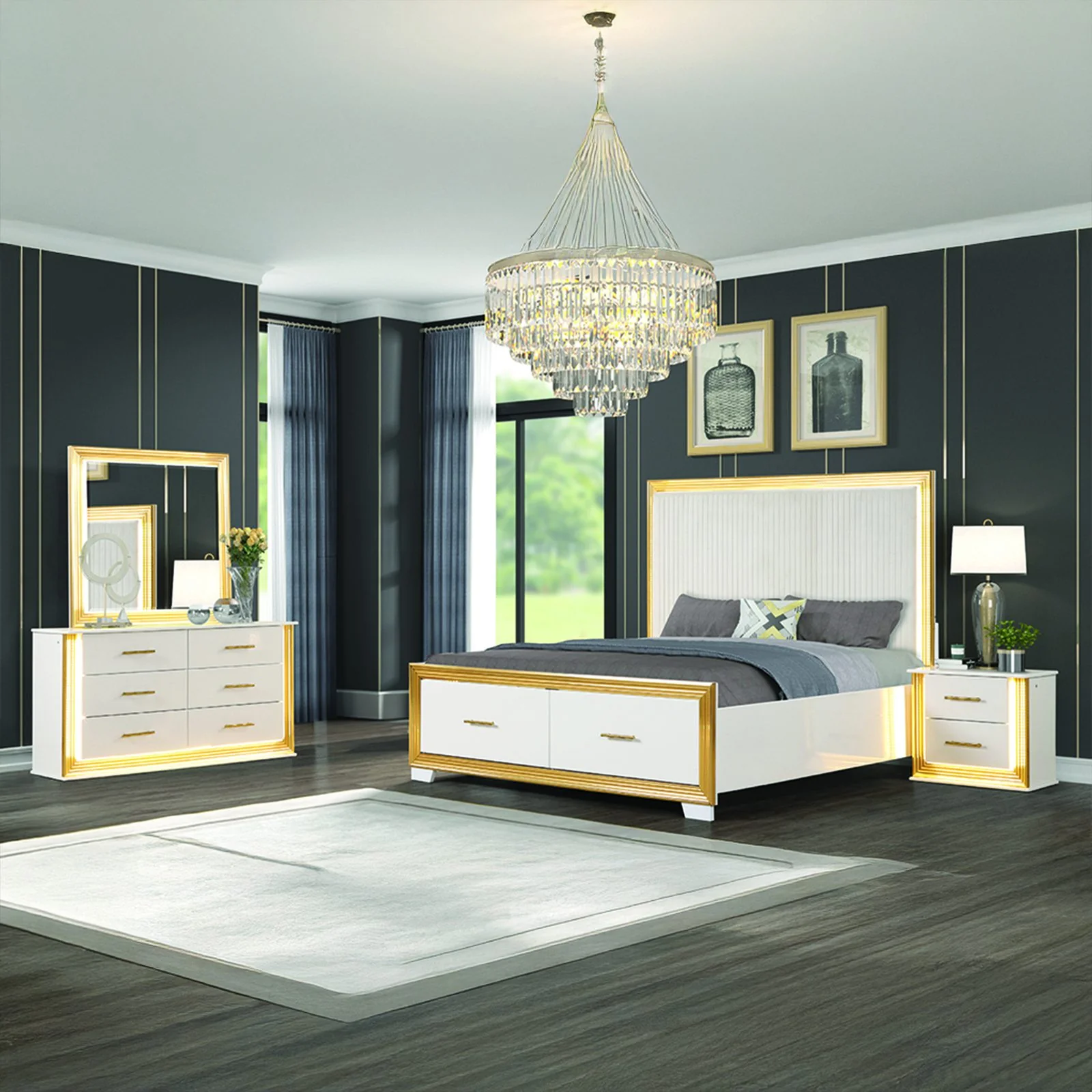 Obsession Queen 4 Pc Bedroom Set - Image 21