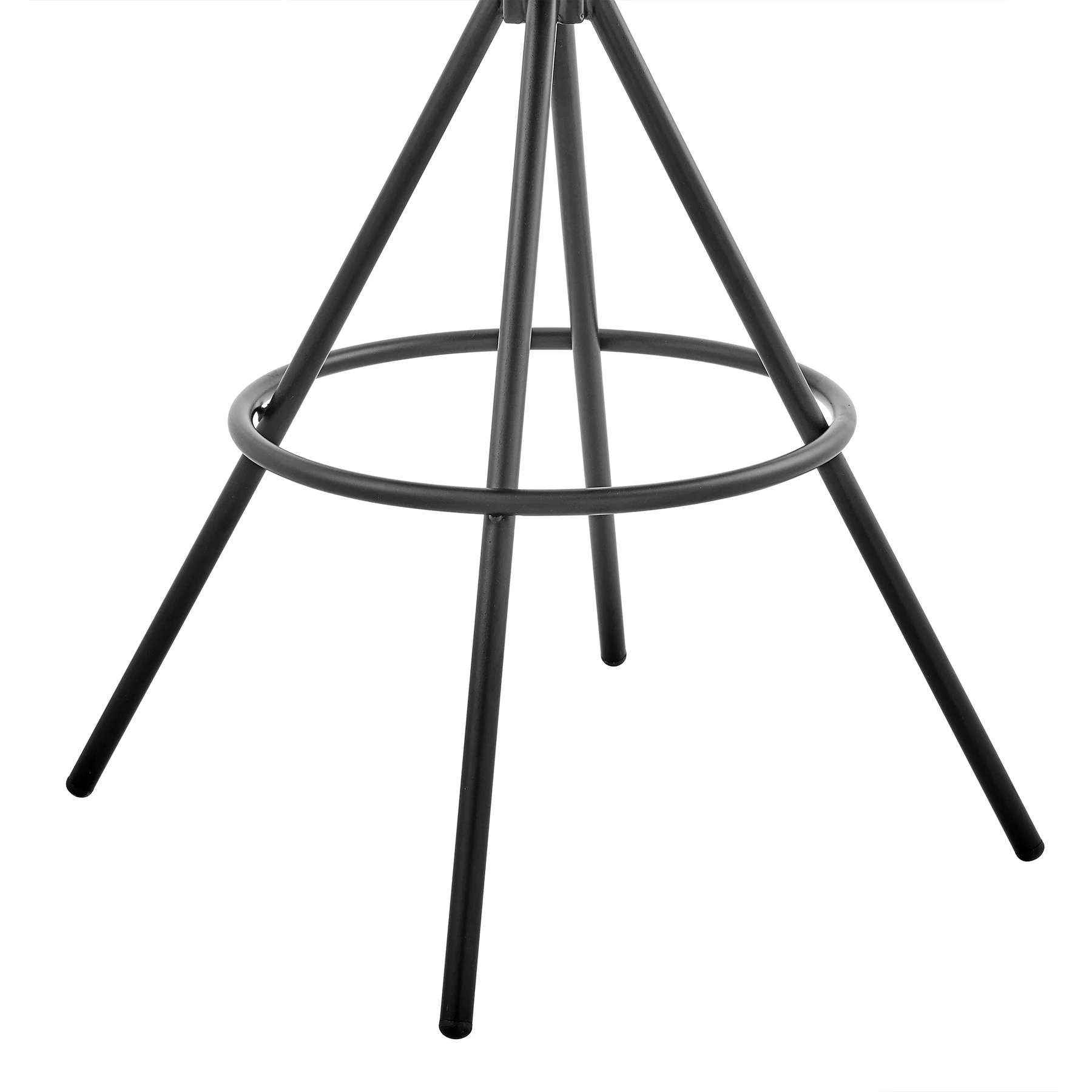Odessa 30" Bar Height Bar Stool in Charcoal Fabric and Black Finish - Image 7