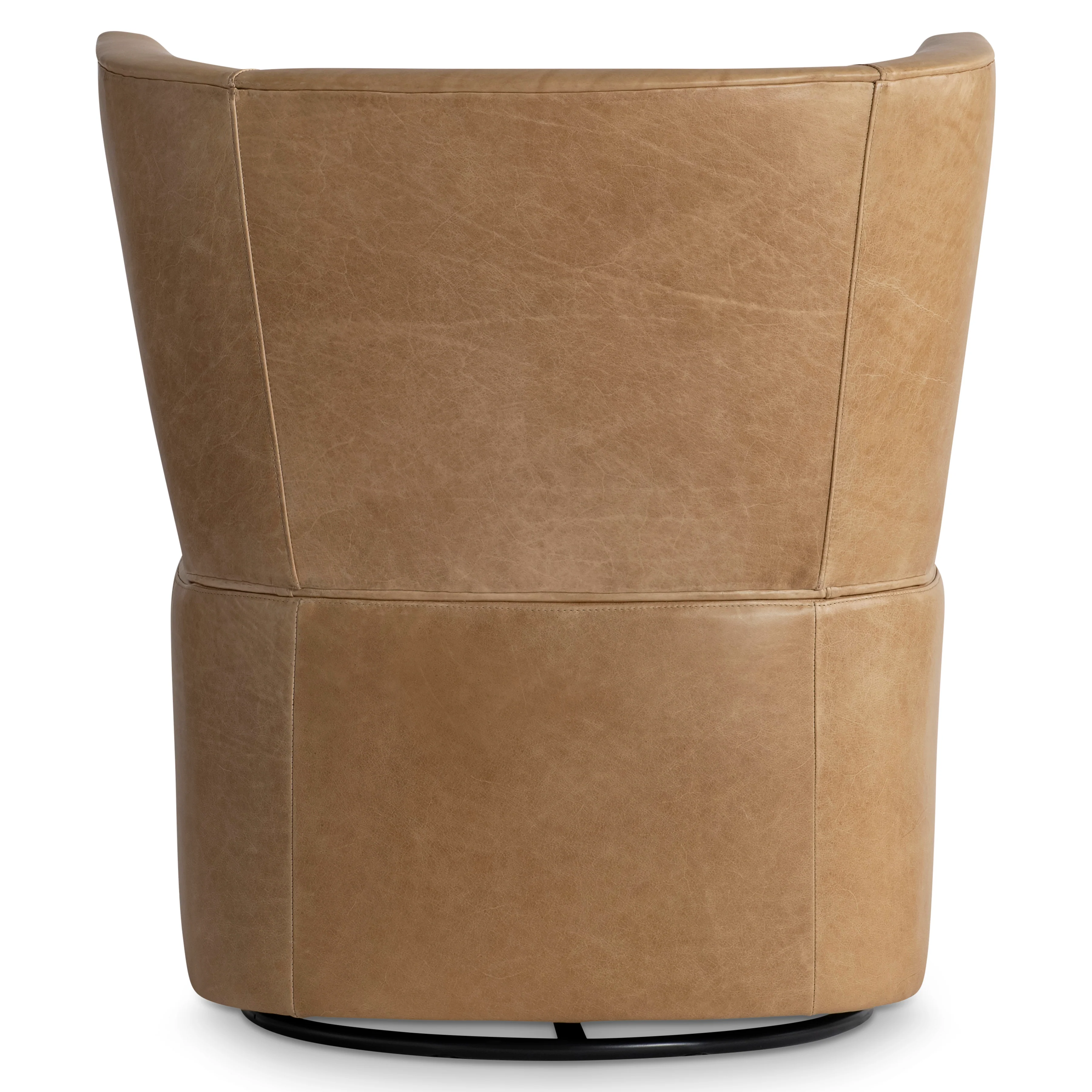 Oliver Leather Swivel Chair - Image 4