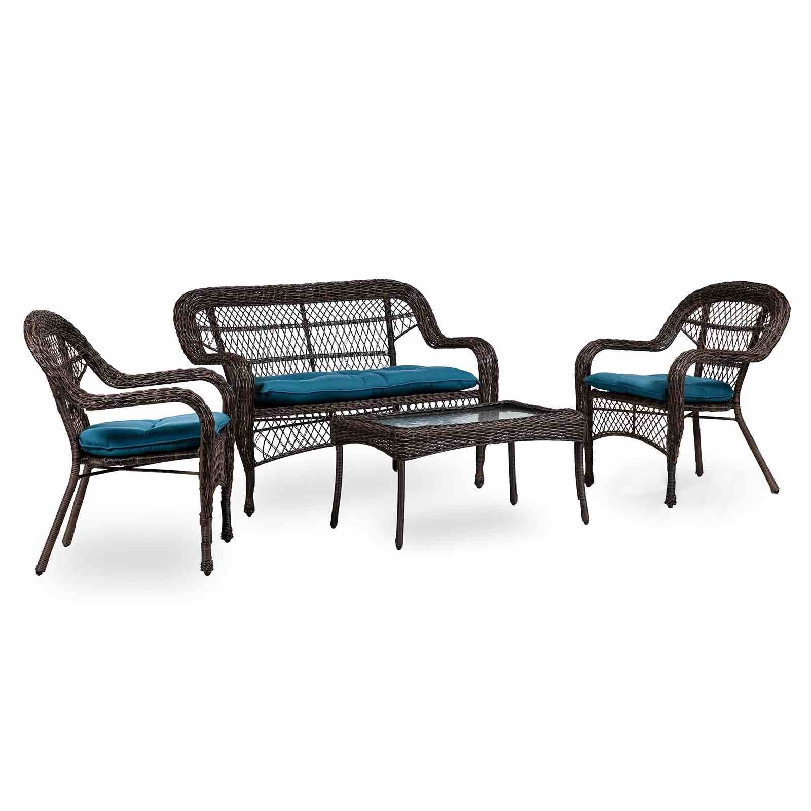 Oliveri 4 Pc. Wicker Conversation Set (9 Pack) - Image 2