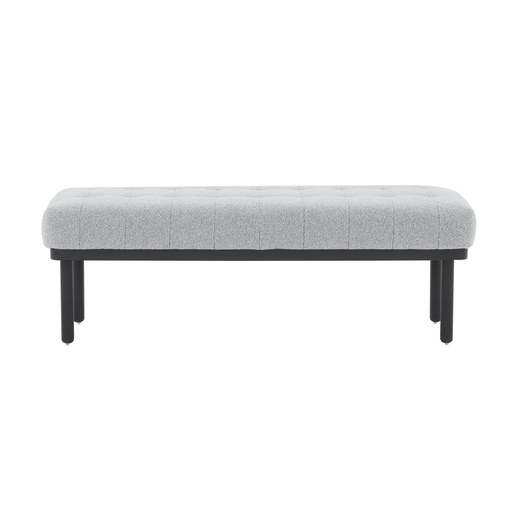 Olivia Grey Boucle Bench - Image 3