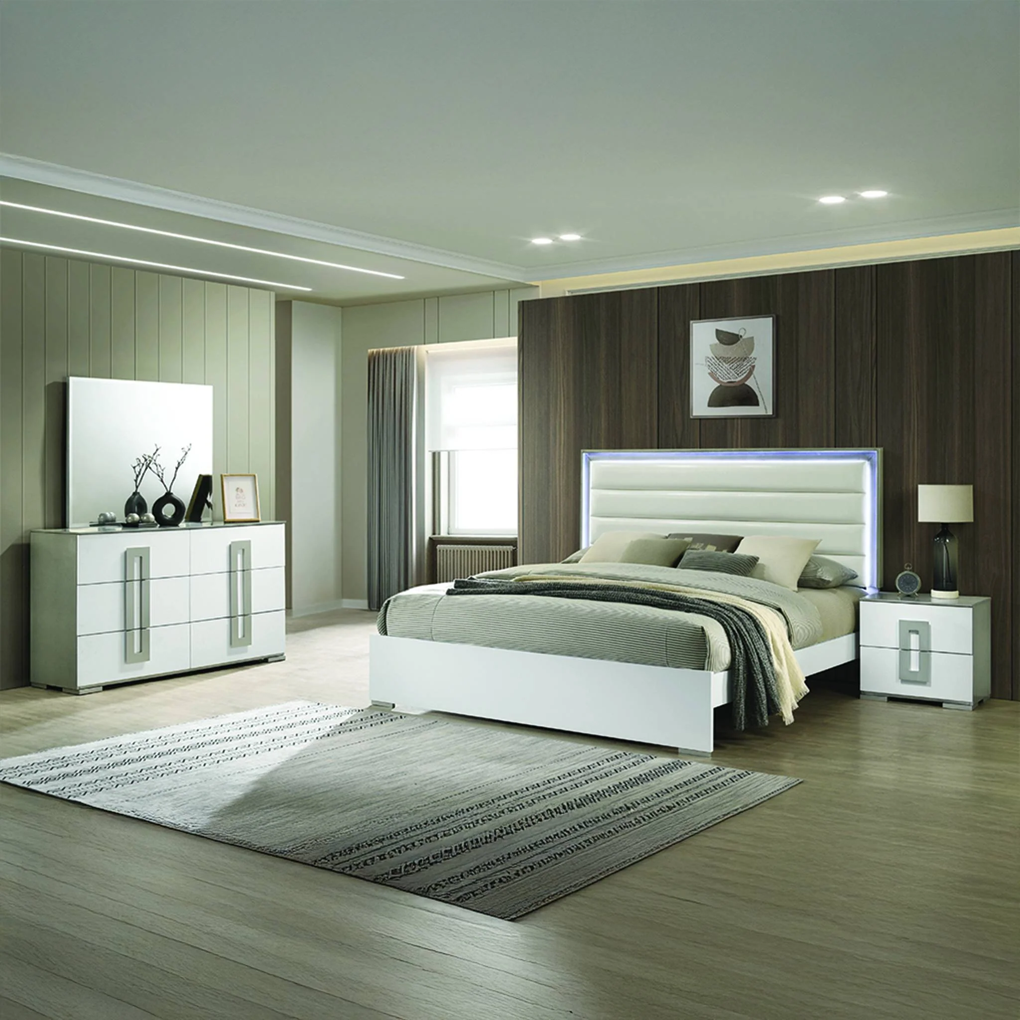 Olivia Queen 4PC Bedroom Set