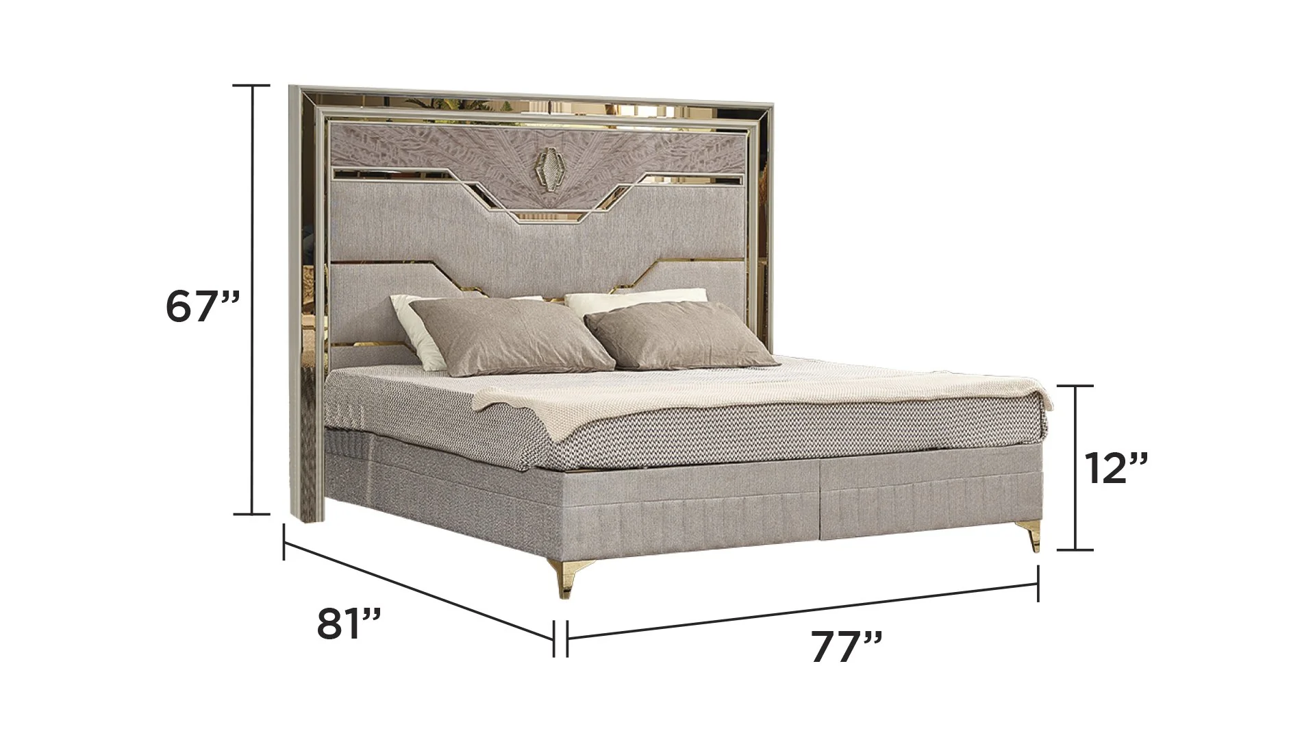 Omary King 4PC Bedroom Set - Image 4