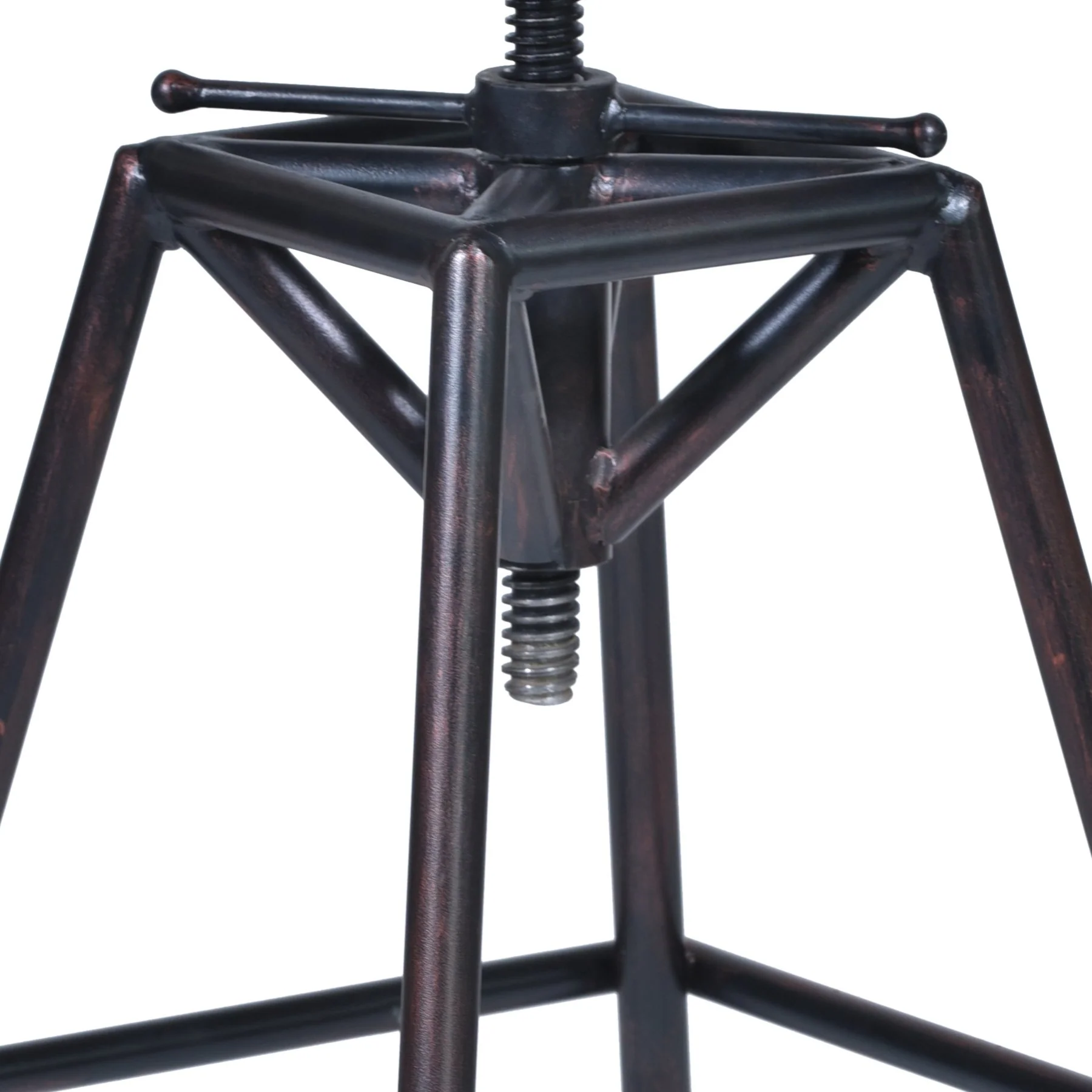 Osbourne Adjustable Barstool in Industrial Copper Metal finish - Image 3