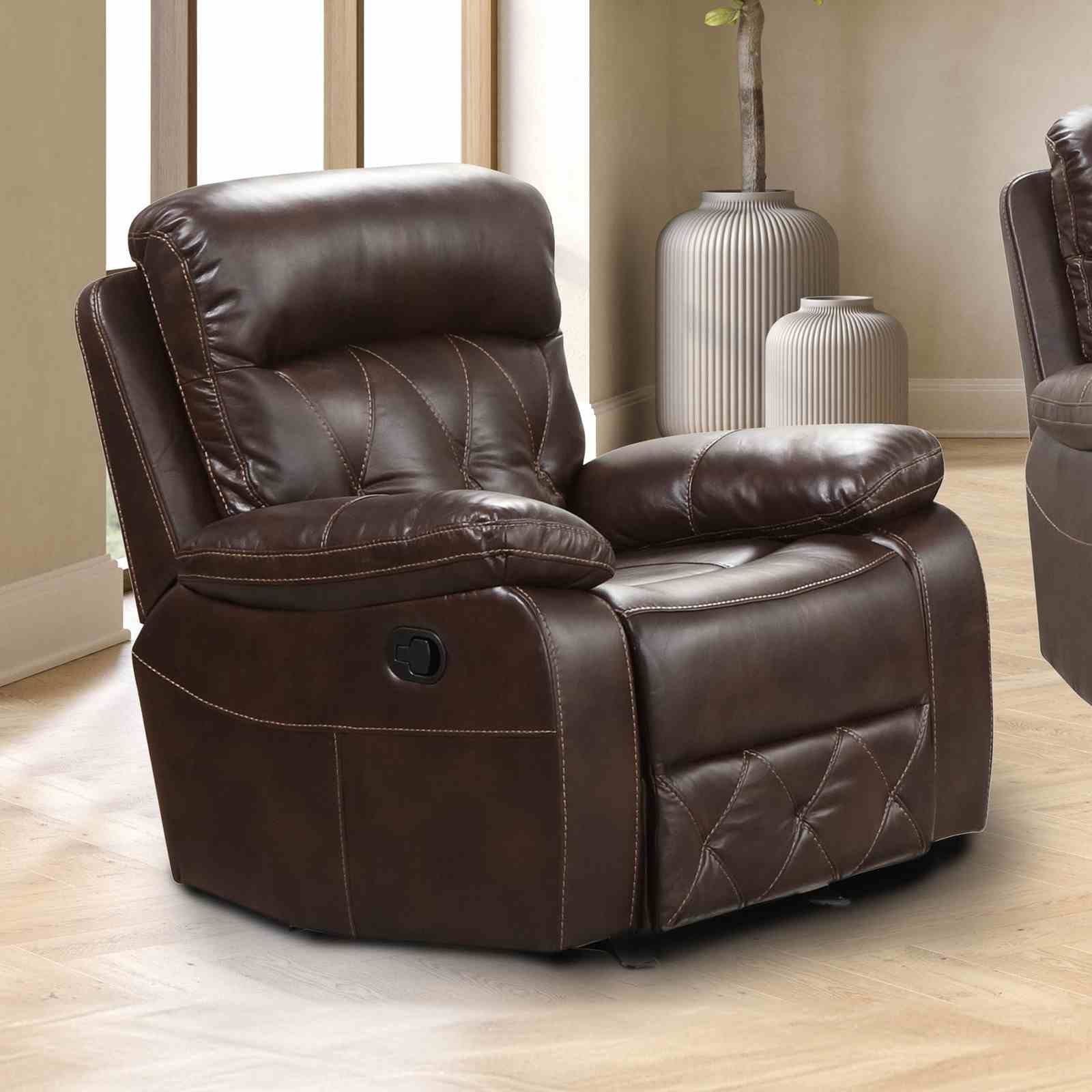 Osias Glider Recliner, Brown