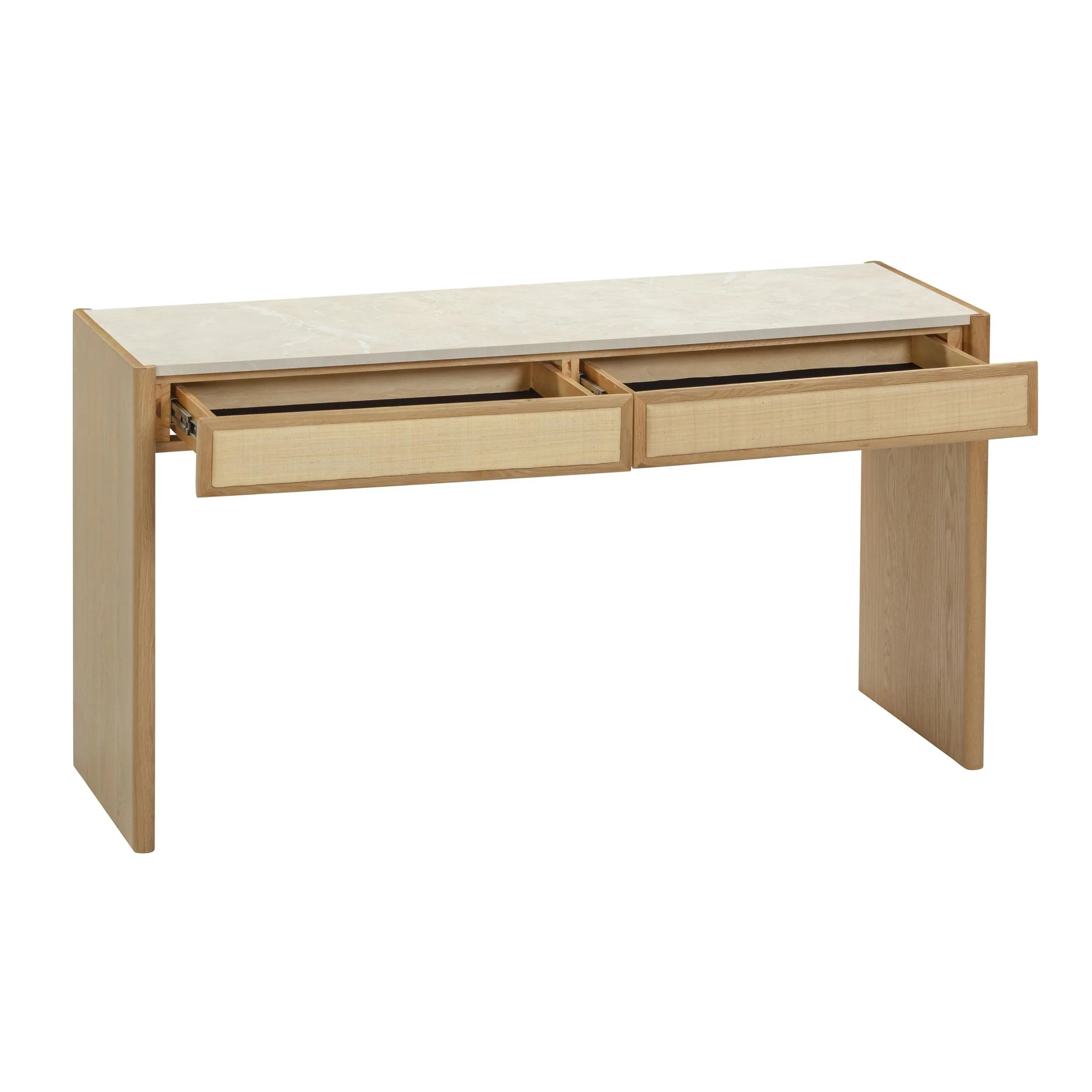 Paige Natural Oak Console/Desk - Image 3