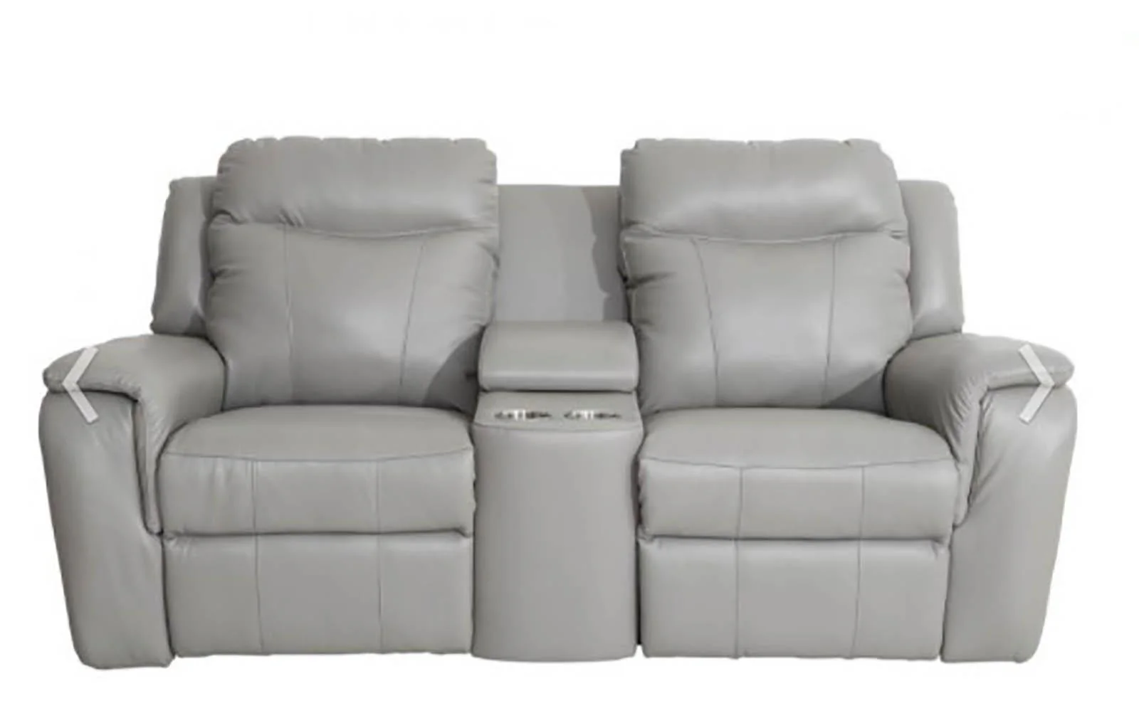 Palliser Buckingham Console Loveseat Power with Cupholder and Power Headrest