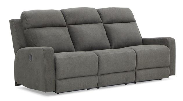 Palliser Furniture Forest Hill Leather Sofa Manual Recliner - Image 3