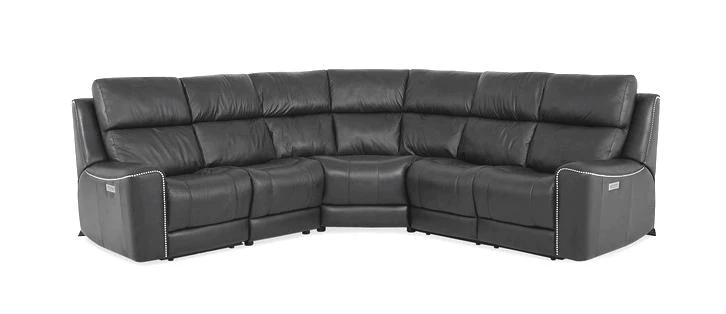 Palliser Furniture Hastings Power Sectional with Power Recliner & Headrest/9X/66