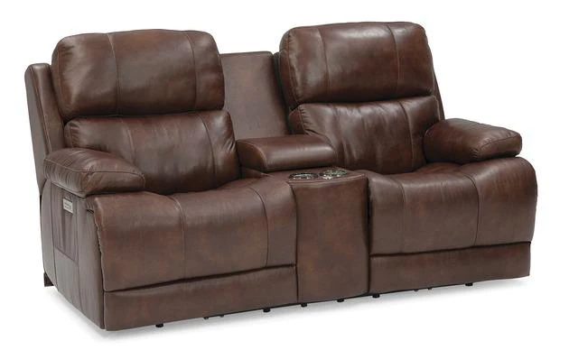 Palliser Furniture Kenaston Console Loveseat Power Recliner w/ Power Headrest & Lumbar