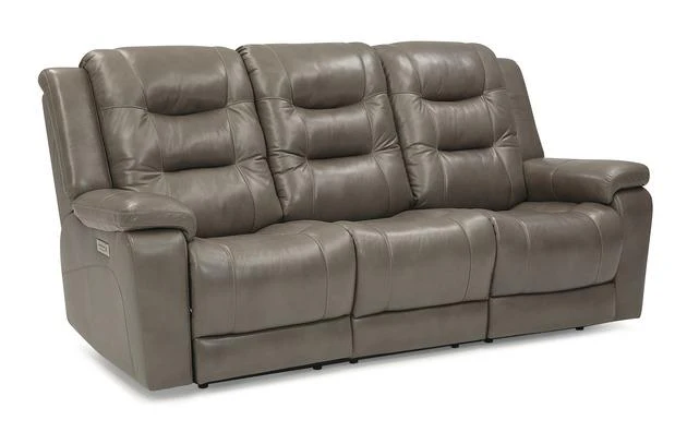 Palliser Furniture Leighton Leather Sofa Power Recliner w/ Power Headrest - Image 3