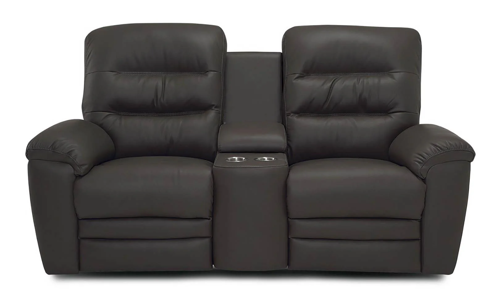 Palliser Keiran Console Loveseat Power Recliner with Headrest & Lumbar