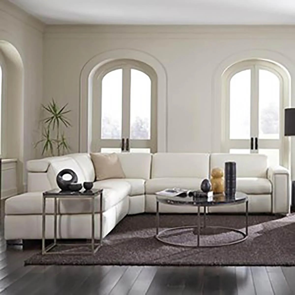 Palliser Titan 4pc Reclining Sectional with Left Hand Facing Stationary Nest