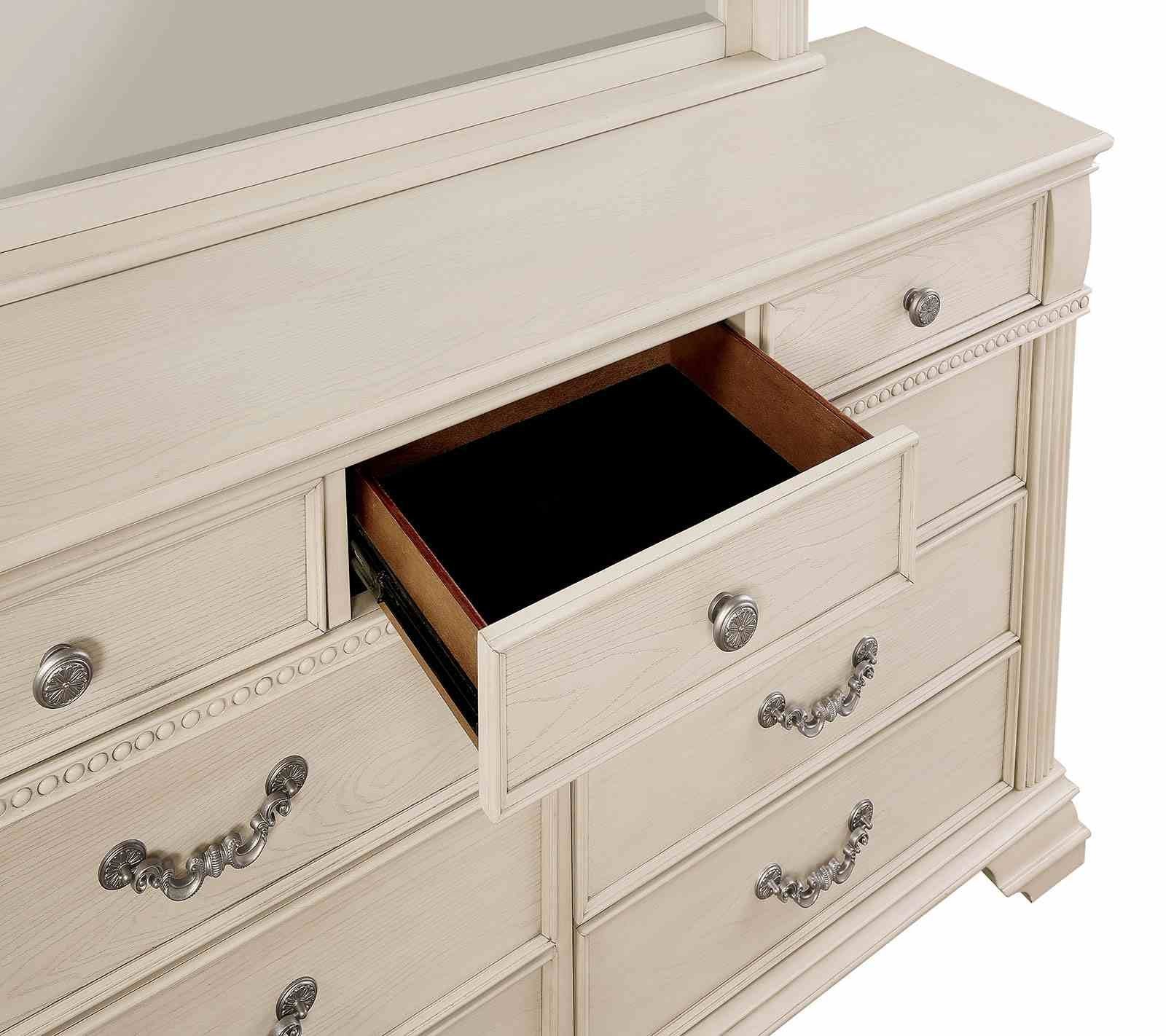 Pamphilos Queen Bed, Antique White - Image 2