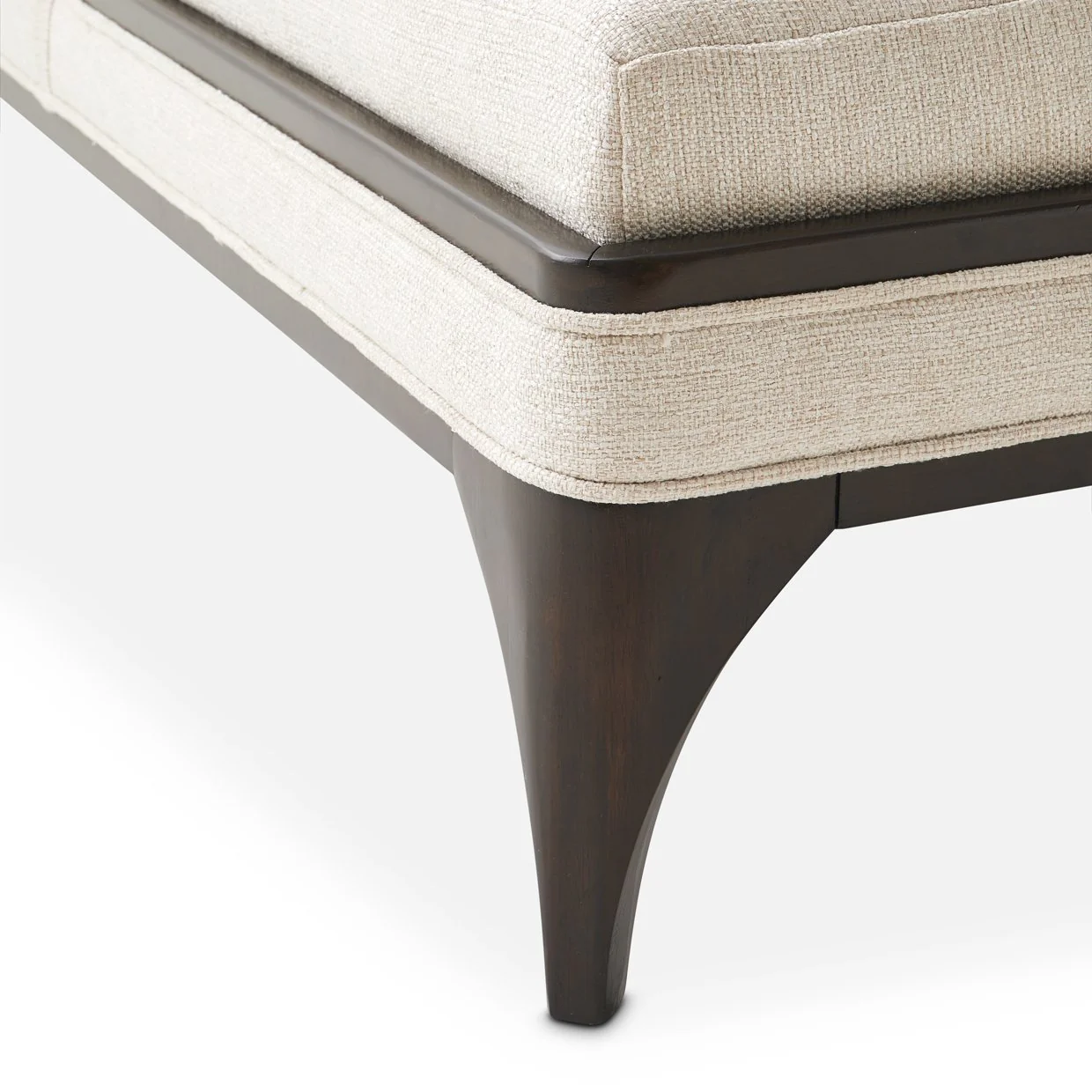 Paris Chic Armless Chaise - Cremini/Espresso - Image 9