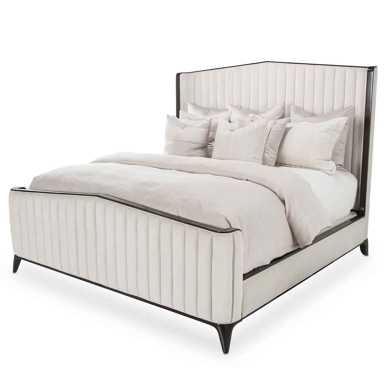 Paris Chic Cal. King Channel Tufted Panel Bed - Espresso - Image 10