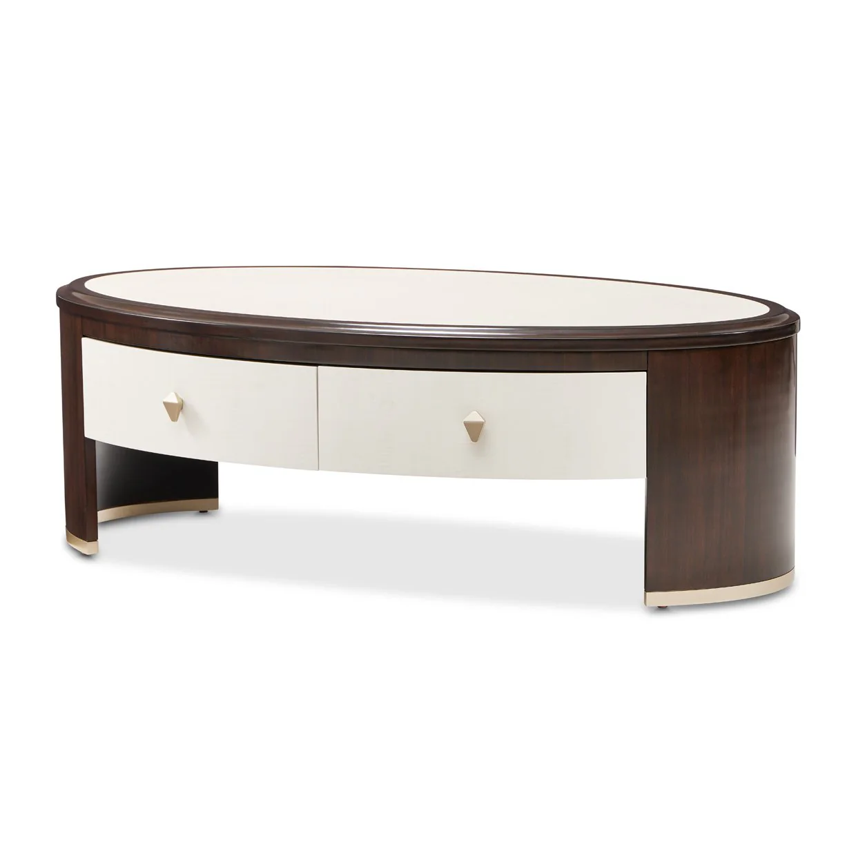 Paris Chic Oval Cocktail Table - Espresso - Image 10