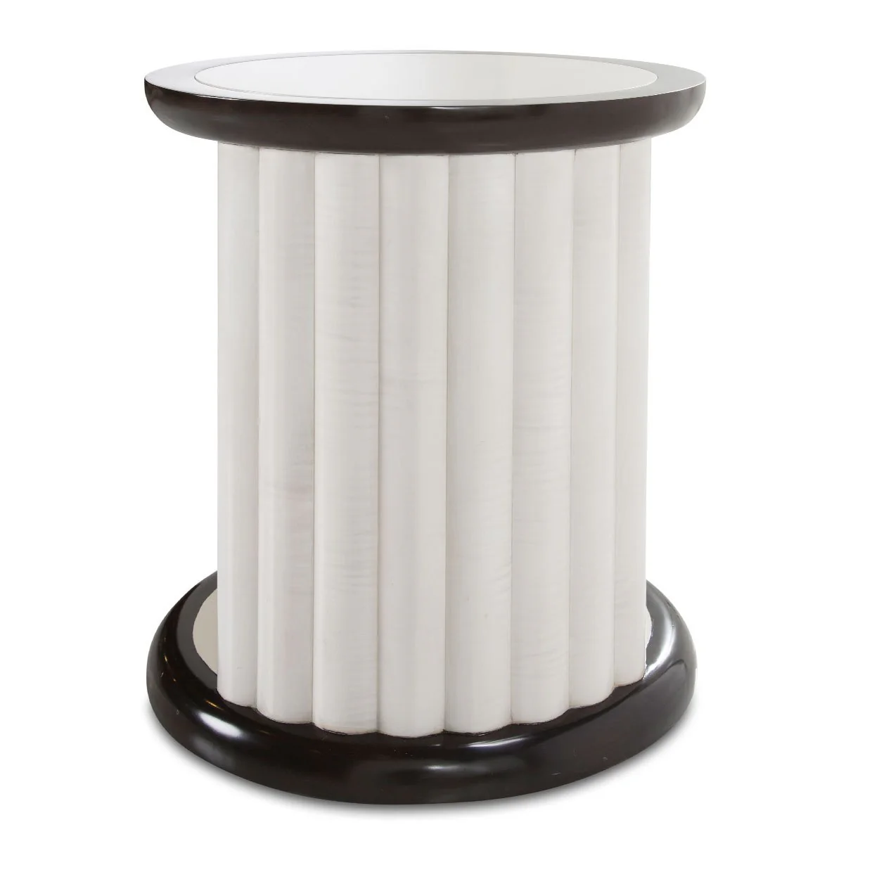 Paris Chic Round End Table - Espresso