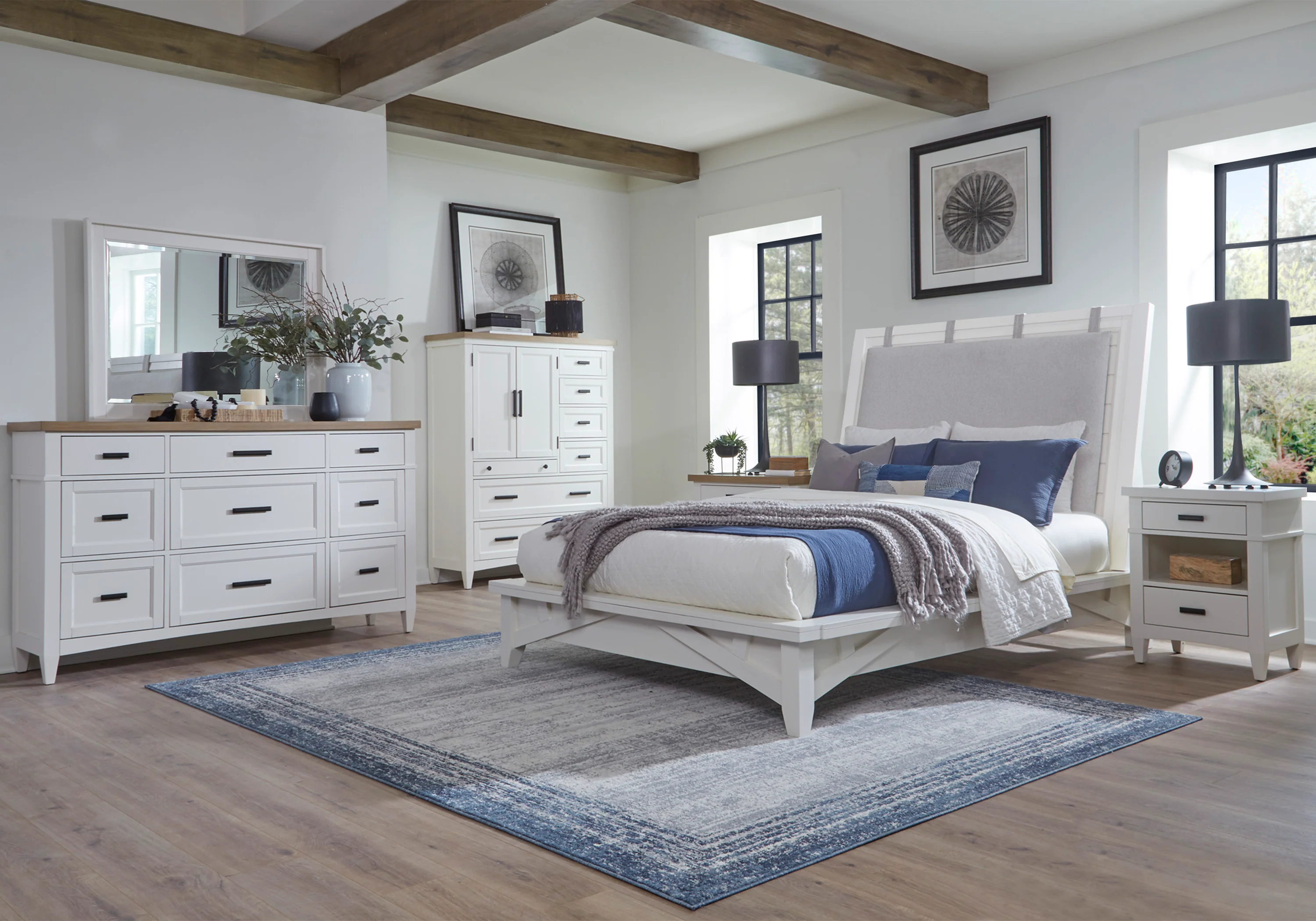 Parker House Americana Modern Bedroom 2 Drawer Nightstand - Image 3