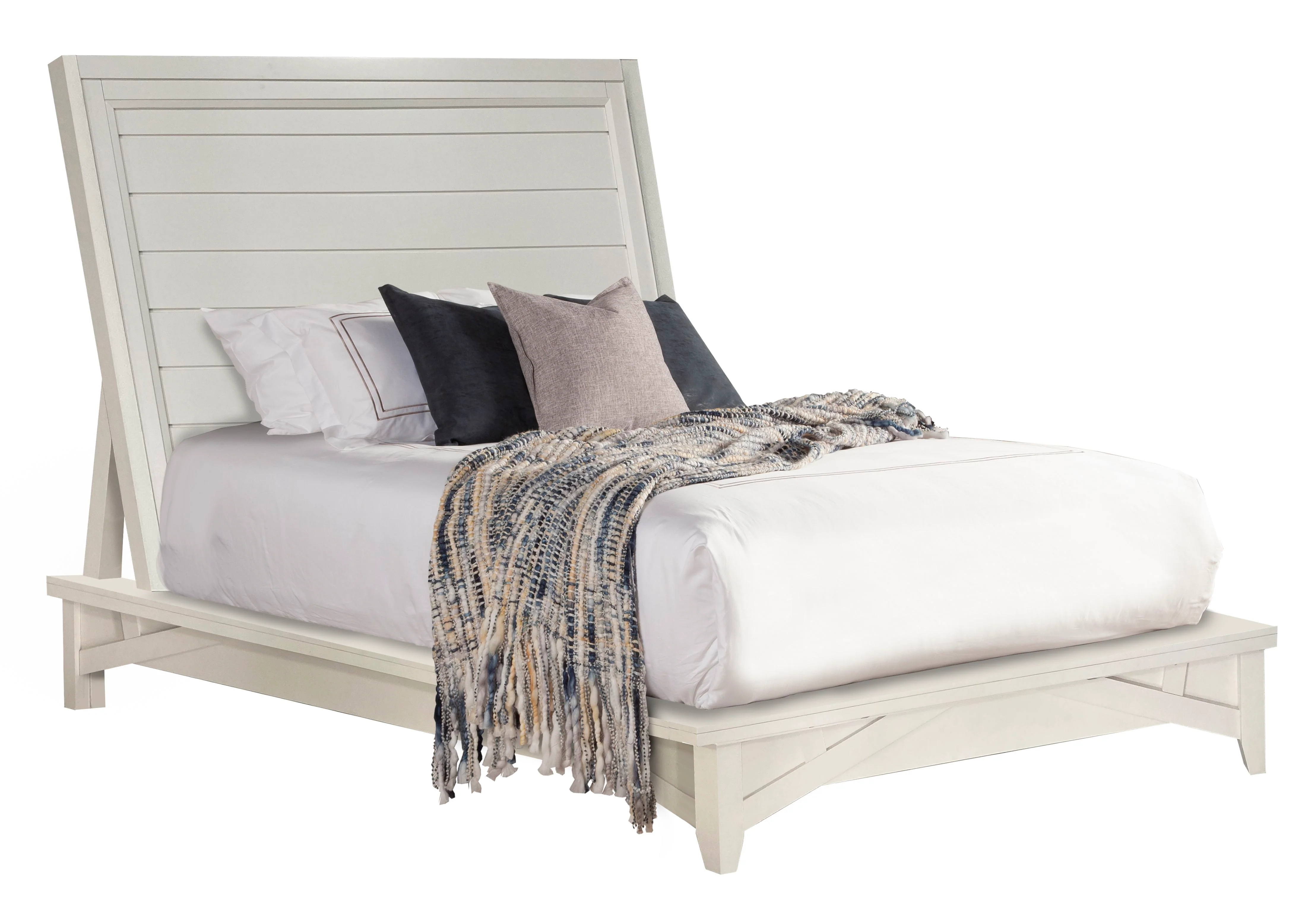 Parker House Americana Modern Bedroom King Platform Bed 2 Nightstands Dresser with Mirror and Chest - Image 8