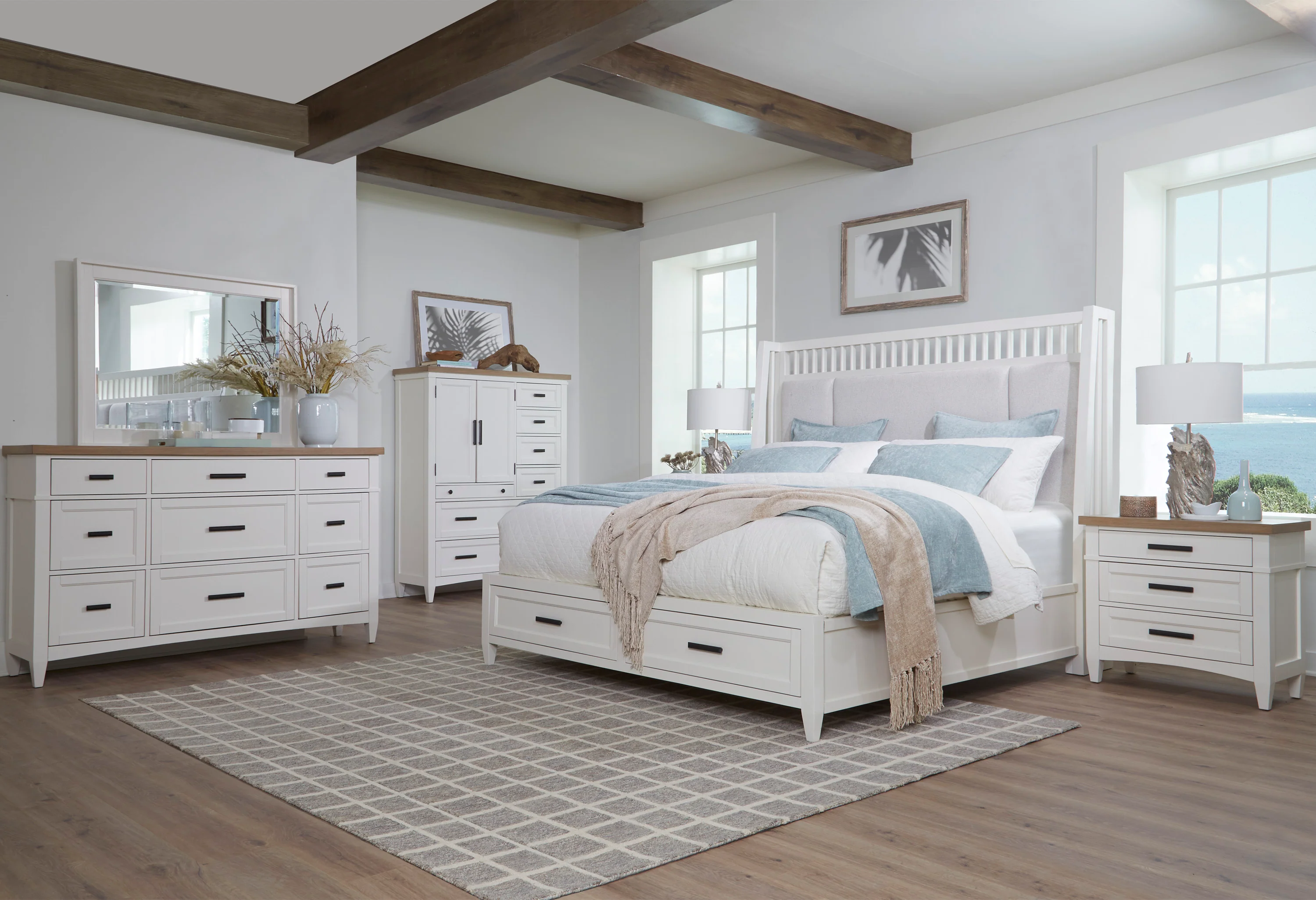 Parker House Americana Modern Bedroom King Shelter Bed - Image 3