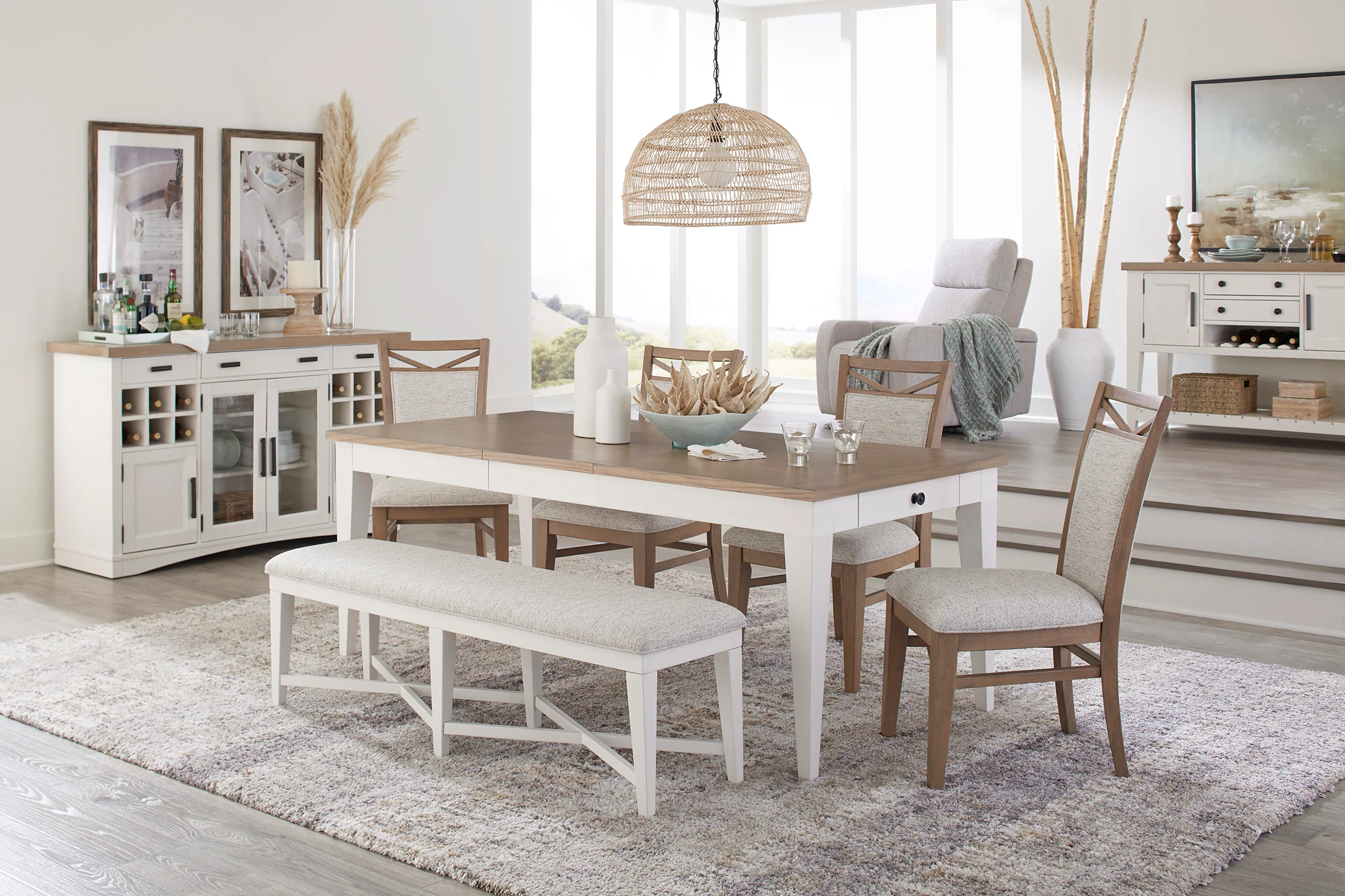 Parker House Americana Modern Dining 58 In. Upholstered Bench - Image 7