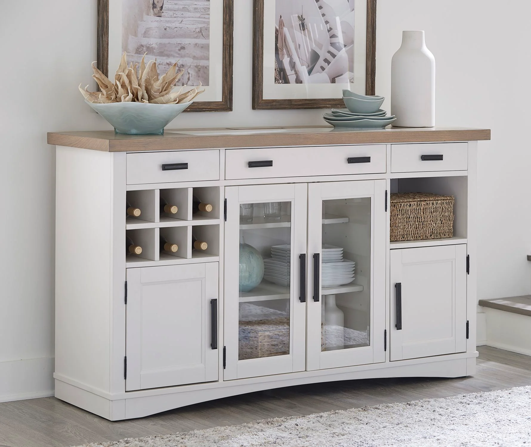 Parker House Americana Modern Dining 66 In. X 19 In. Buffet Server with Quartz Insert