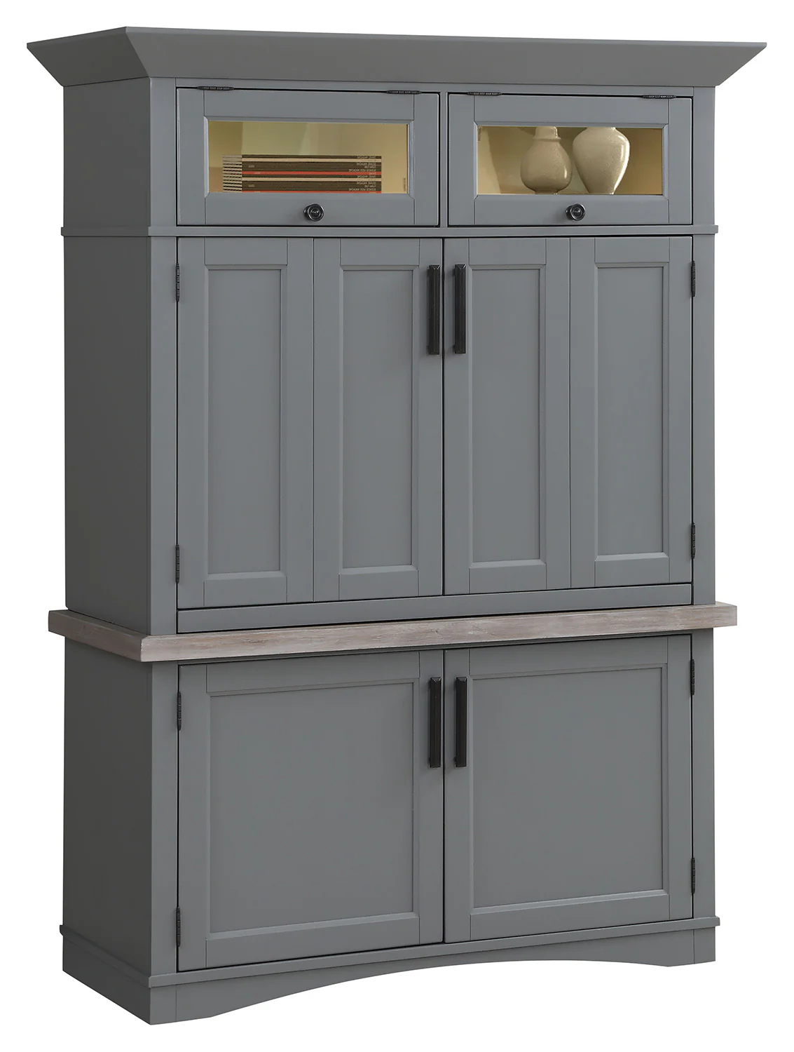 Parker House Americana Modern - Dove Workstation with LED Light - Image 2
