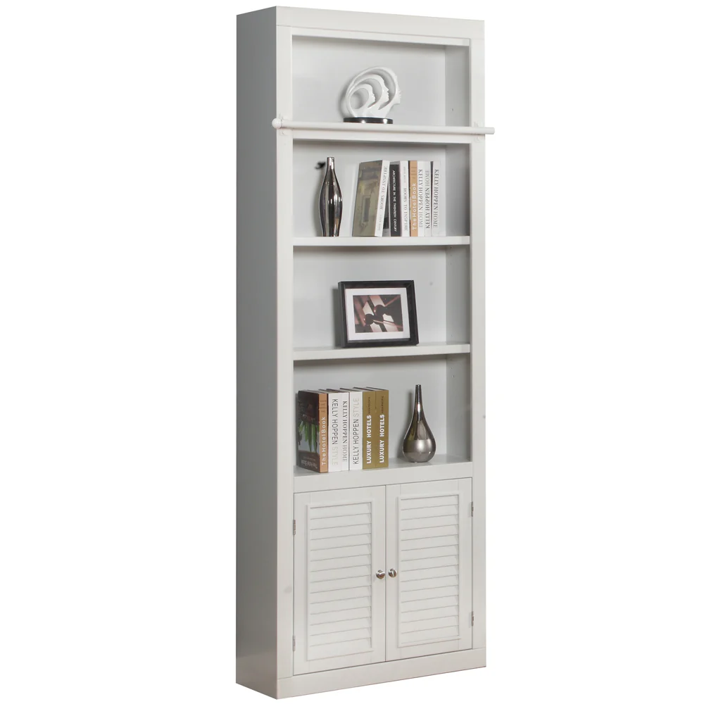 Parker House Boca 7 Piece Entertainment Wall with Corner Bookcases - Image 6