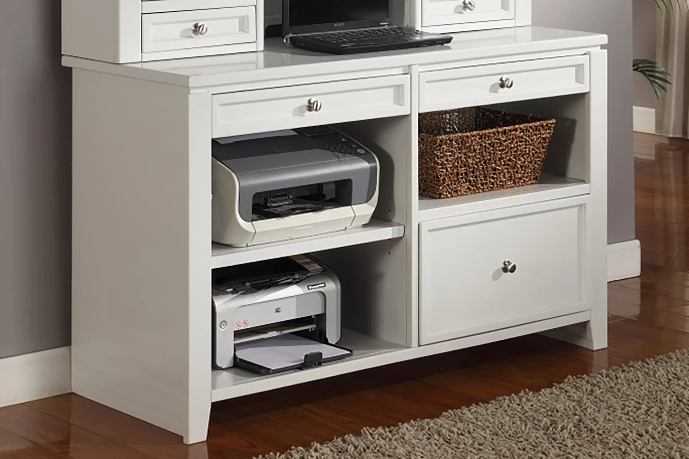Parker House Boca L Shape Desk with Credenza - Image 4