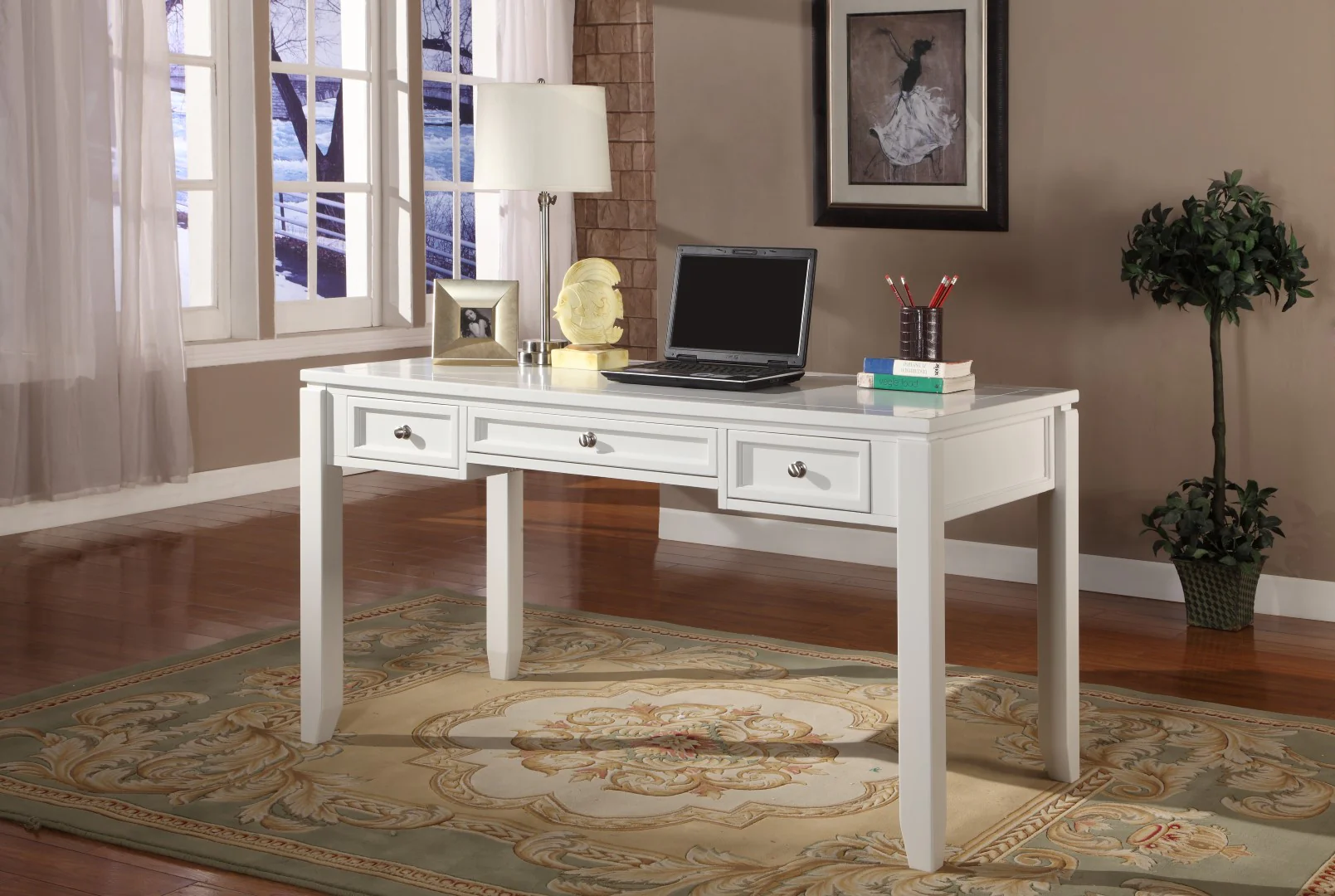 Parker House Boca L Shape Desk with Lateral File - Image 4