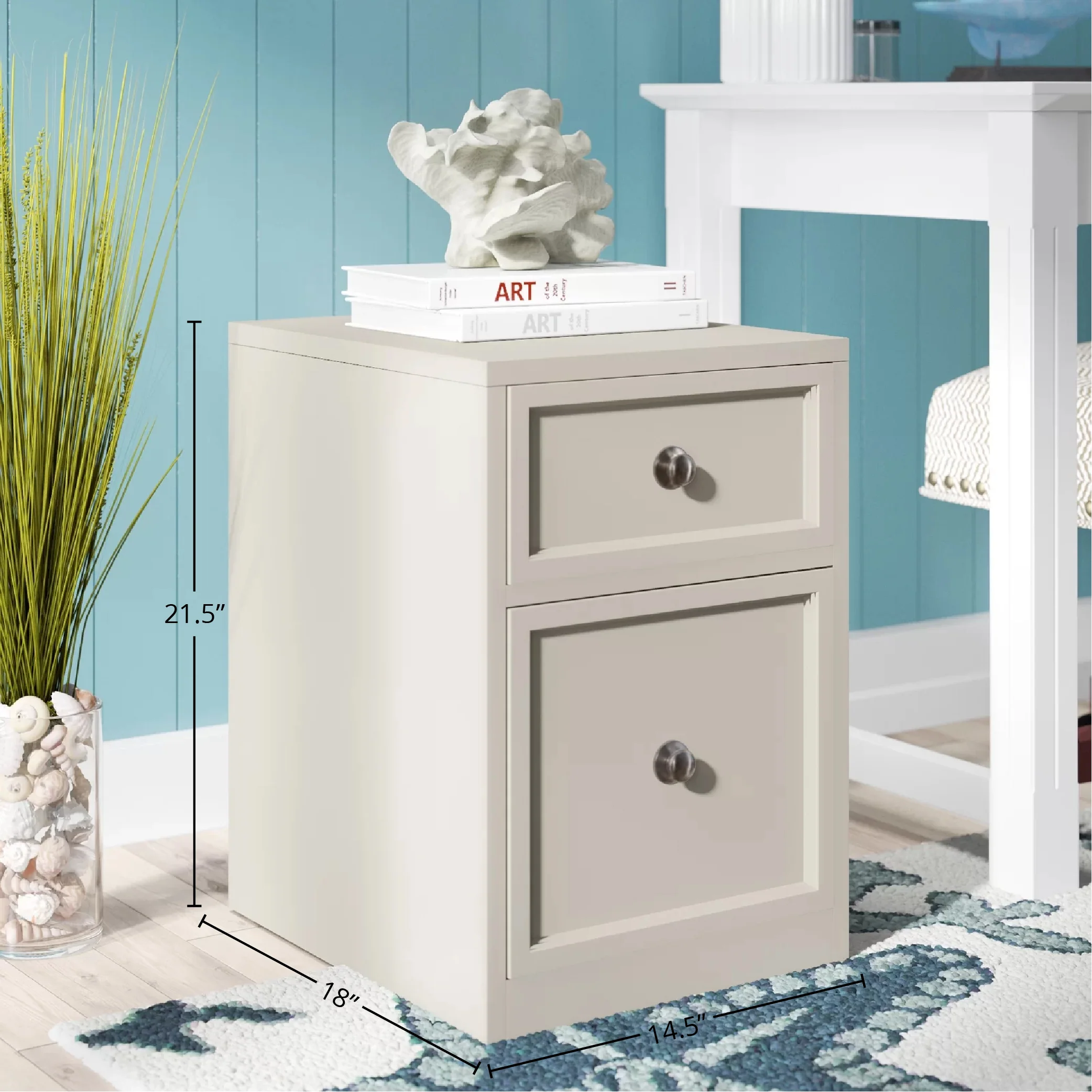 Parker House Boca U Shape Desk with Hutch and File - Image 3