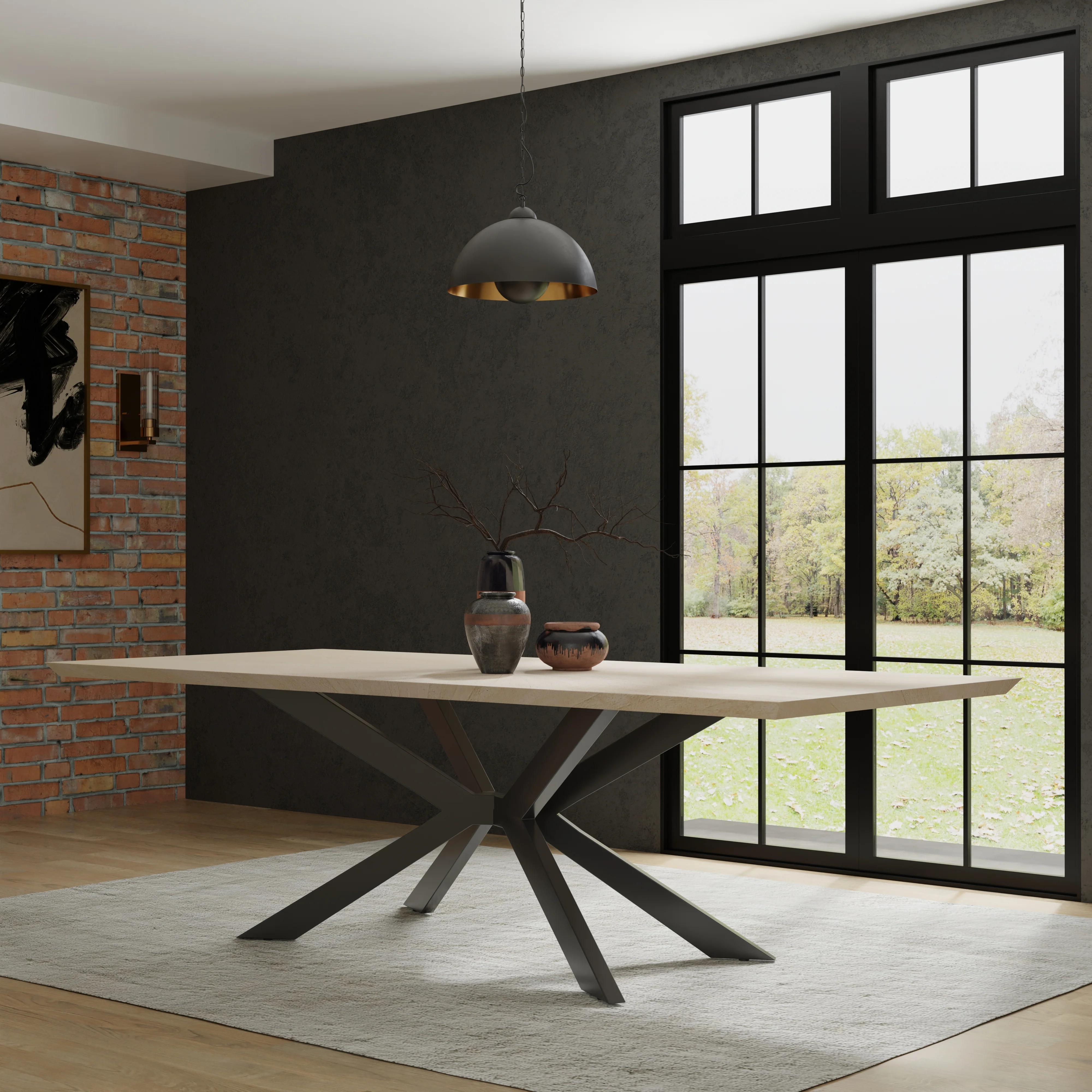 Parker House Crossings - Monaco Dining 86 In. Rectangular Dining Table With 4 Upholstered Chairs - DMON-5PC-86REC-DSLP-MTIV - Image 3