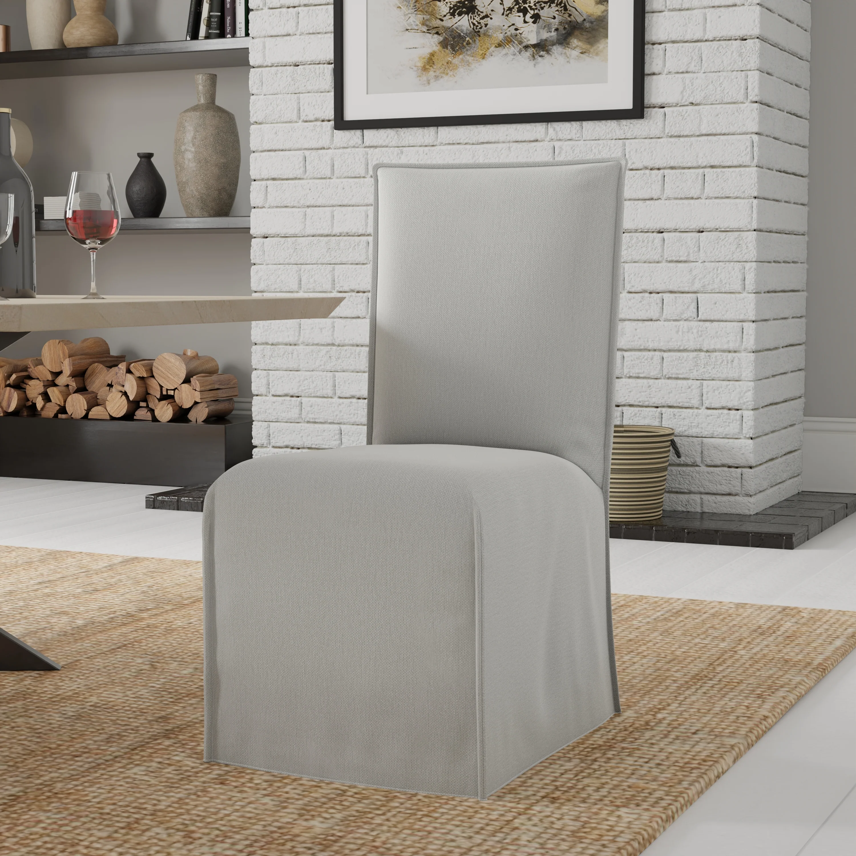 Parker House Crossings - Monaco Dining 86 In. Rectangular Dining Table With 4 Upholstered Chairs - DMON-5PC-86REC-DSLP-MTIV - Image 5
