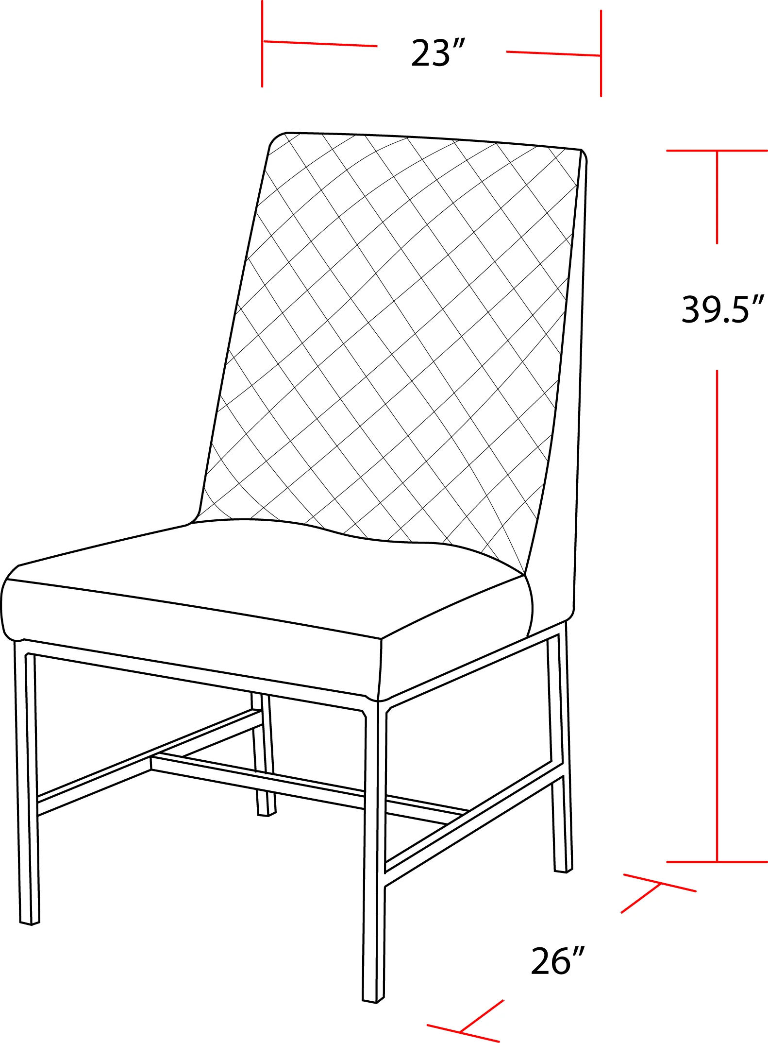 Parker House Diamond - Elise Navy Dining Chair (2/CTN Sold in pairs) - Image 7
