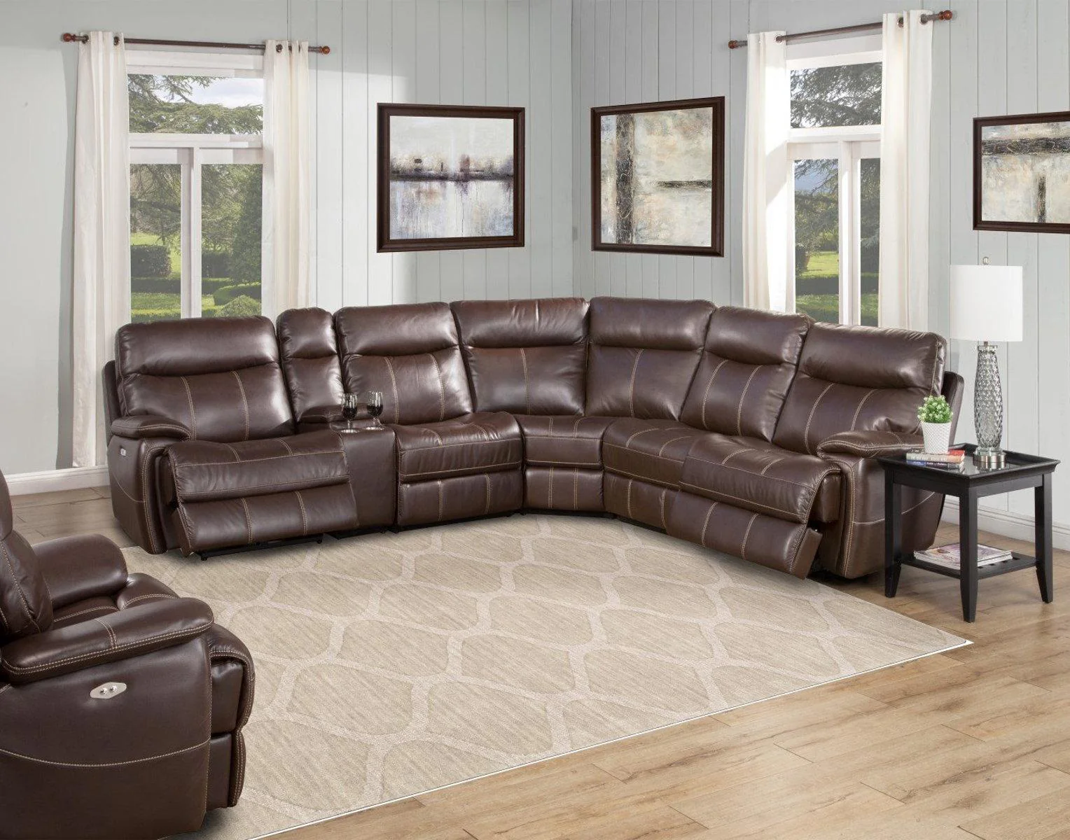 Parker House Dylan Entertainment Console in Mahogany - Image 3