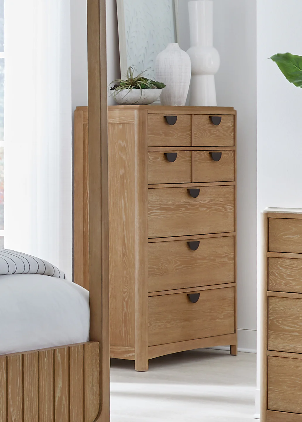 Parker House Escape - Bedroom King Poster Bed 2 Nightstands Dresser with Mirror and Chest - Image 7