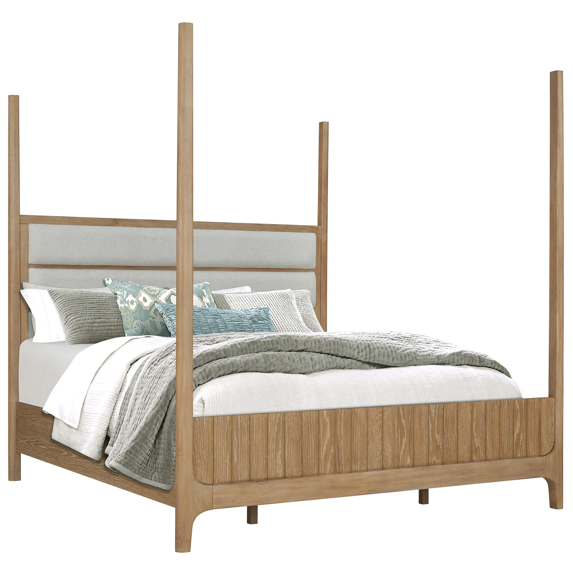 Parker House Escape - Bedroom King Poster Bed 2 Nightstands Dresser with Mirror and Chest - Image 8