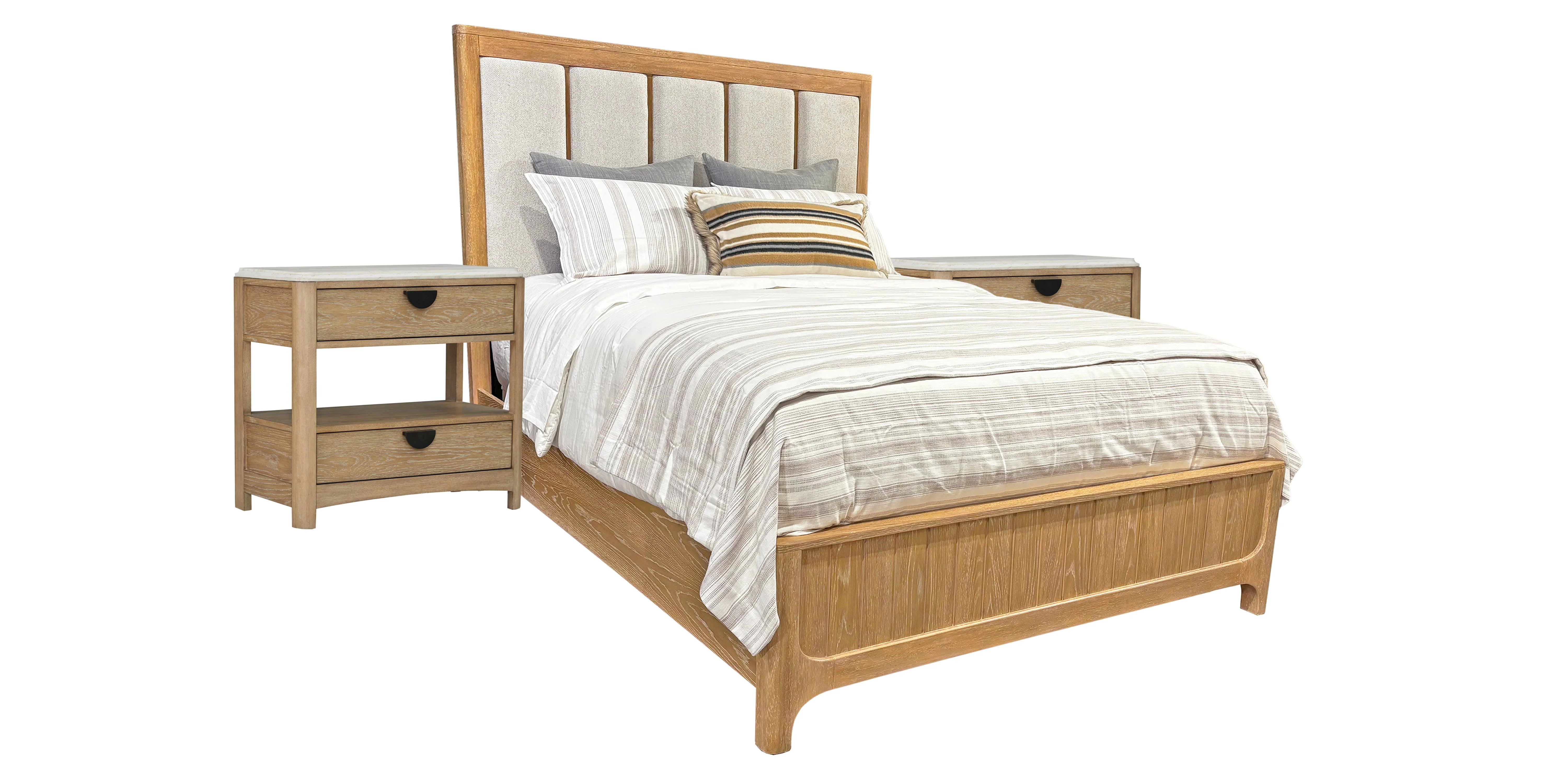 Parker House Escape - Bedroom Queen Panel Bed with 2 Nightstands - Image 2