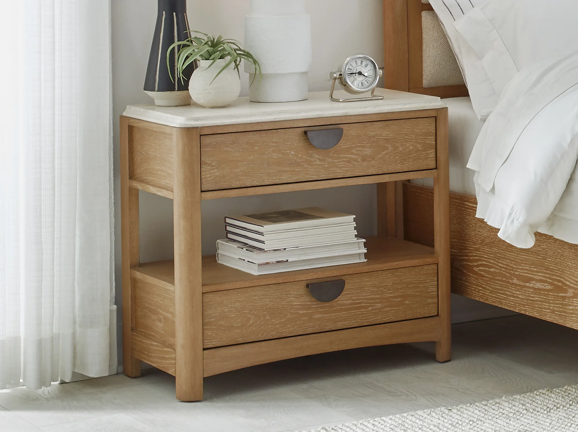 Parker House Escape - Bedroom Queen Panel Bed with 2 Nightstands - Image 4