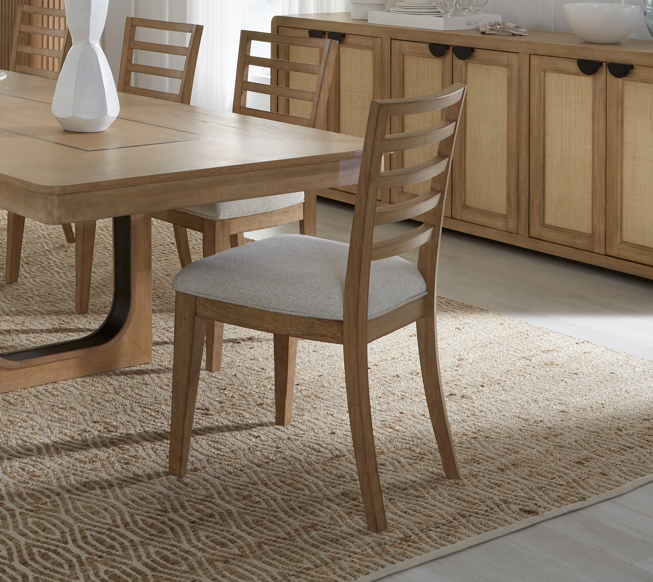 Parker House Escape - Dining 54" Round Table with console & 4 ladderback chairs - Image 4