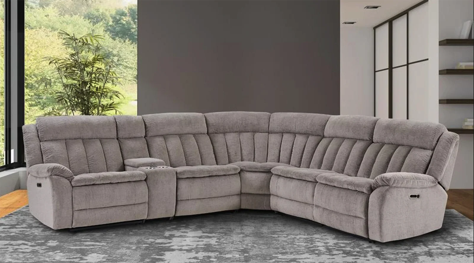 Parker House Furniture Cuddler Armless Chair in Laurel Dove - Image 4